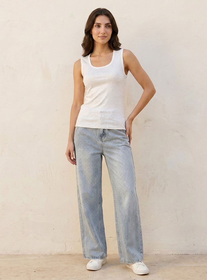 Iconic Tank Top with Embellished Detail-women-clothing-tshirts-image-3