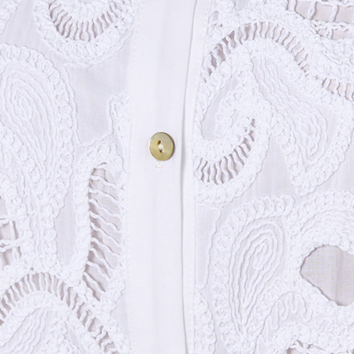 Splash Iconic Embroidered Cotton Shirt High-Low Hem-women-clothing-shirtsandblouses-shirts-image-2