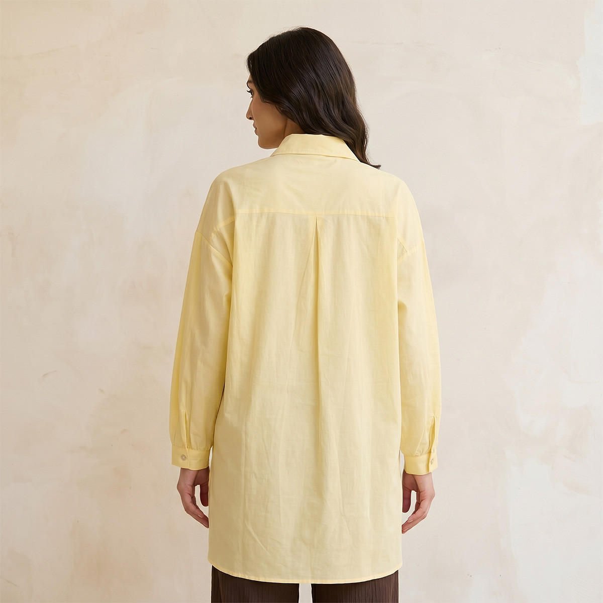 Splash Iconic Embroidered Cotton Shirt High-Low Hem-women-clothing-shirtsandblouses-shirts-image-4