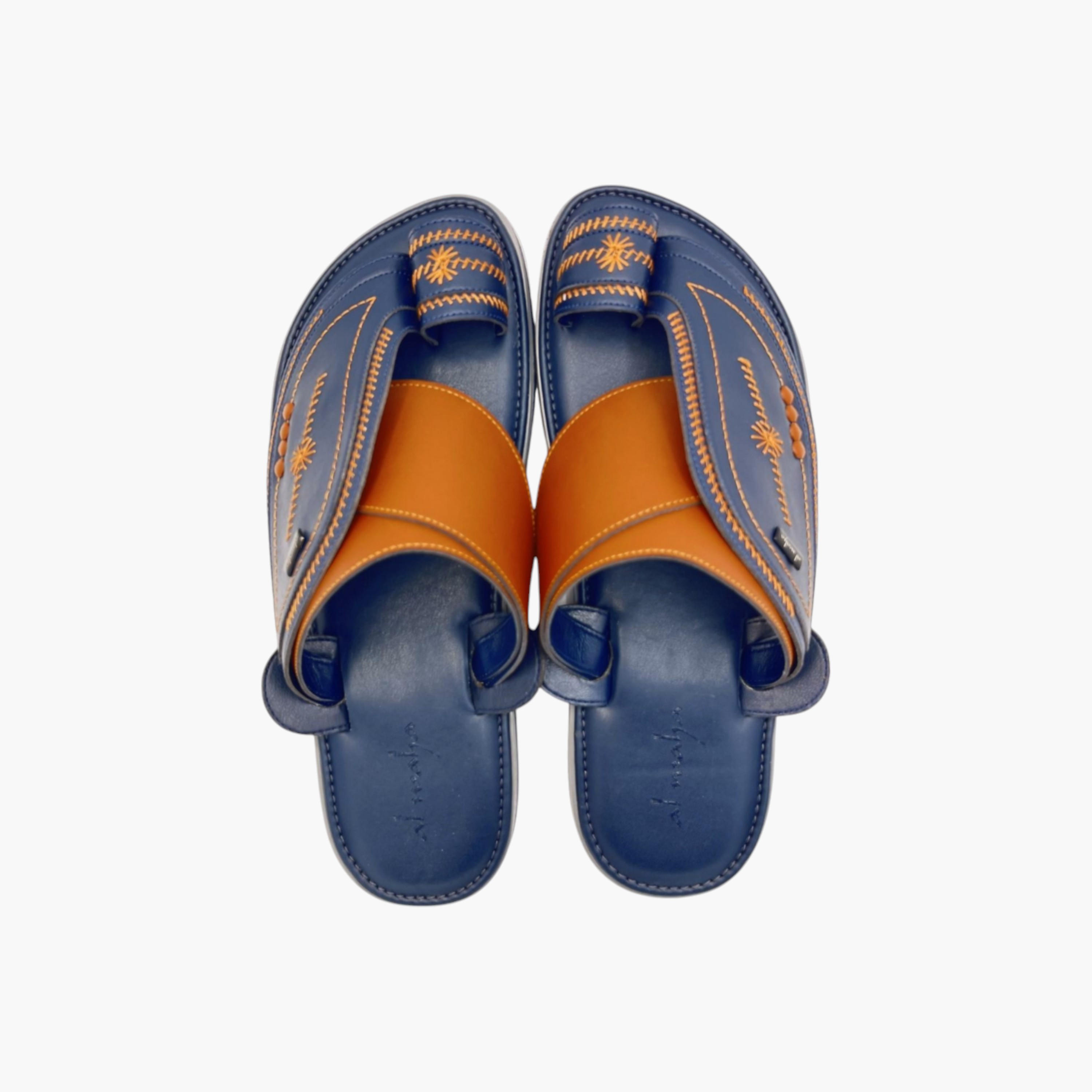 Al Waha Embroidered Slip-On Arabic Sandals-men-shoes-sandals-image-1