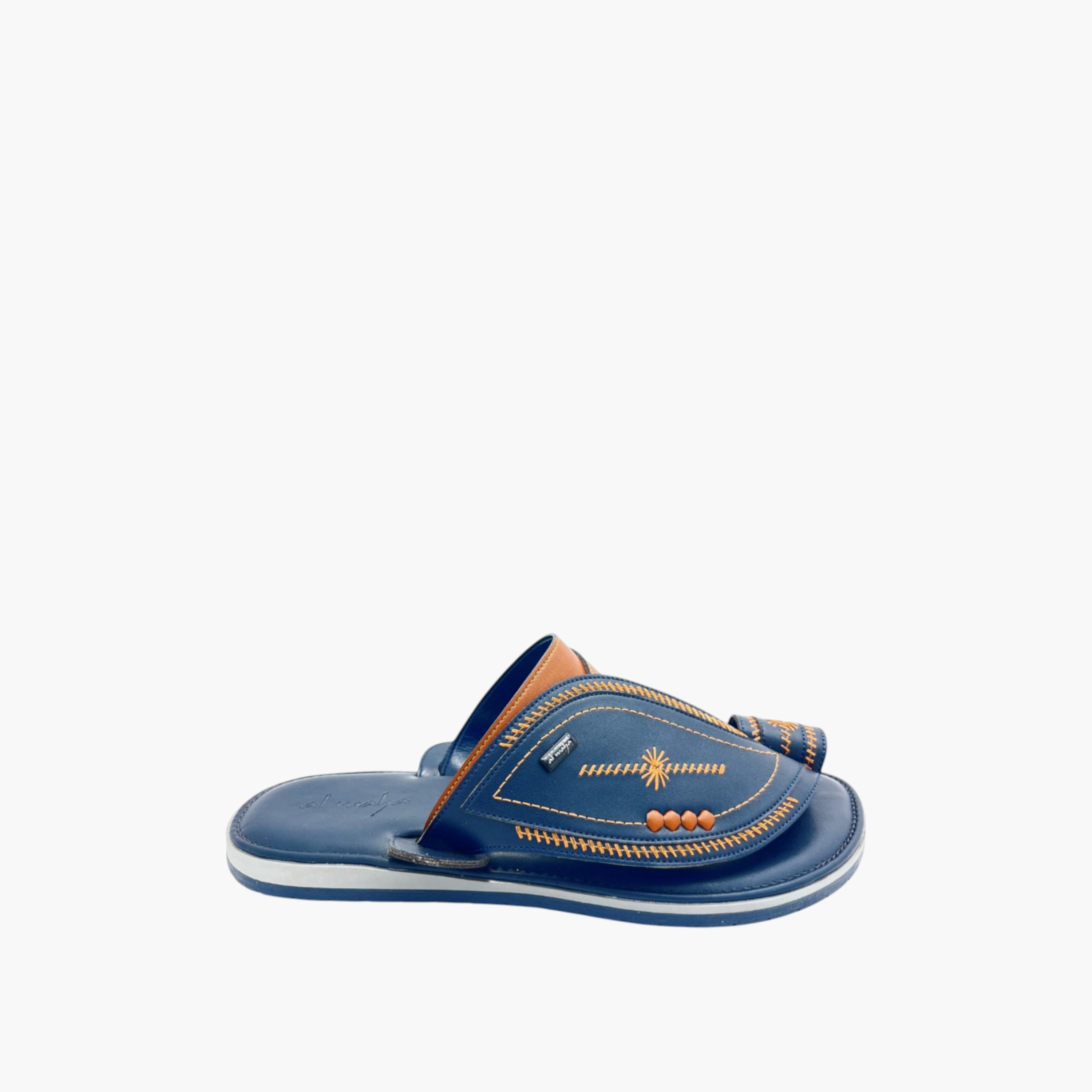 Al Waha Embroidered Slip-On Arabic Sandals-men-shoes-sandals-image-2