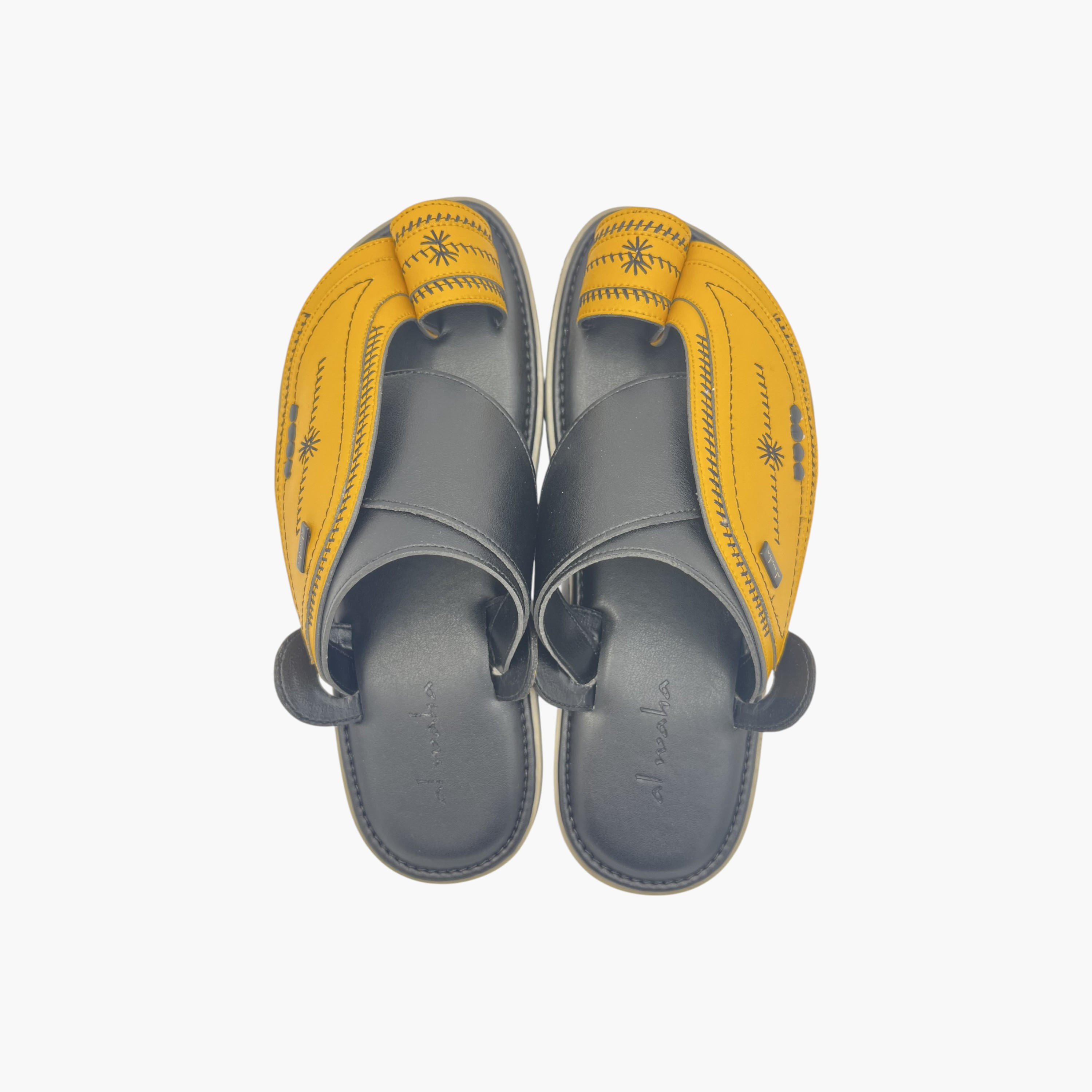 Al Waha Embroidered Slip-On Arabic Sandals-men-shoes-sandals-image-1