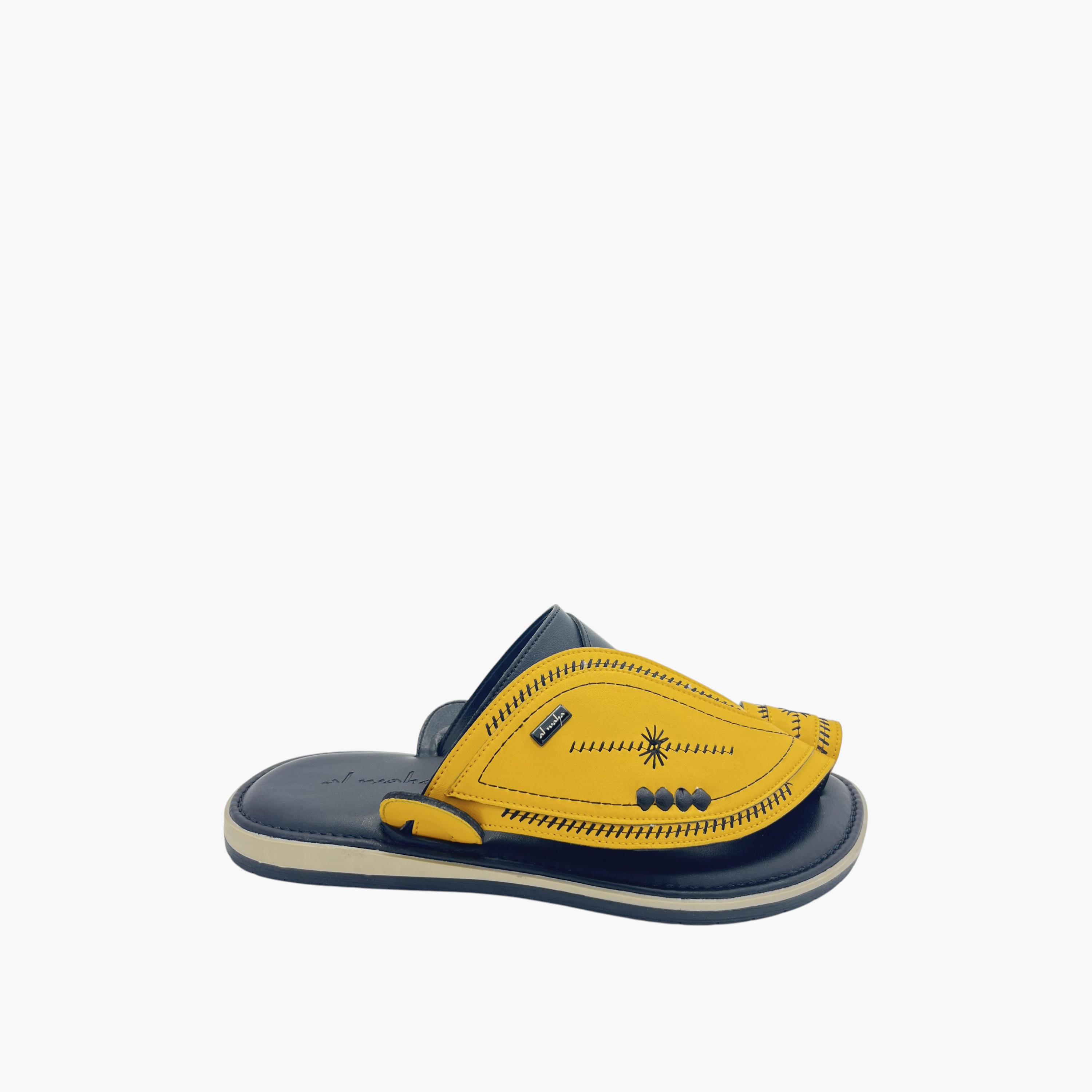 Al Waha Embroidered Slip-On Arabic Sandals-men-shoes-sandals-image-2