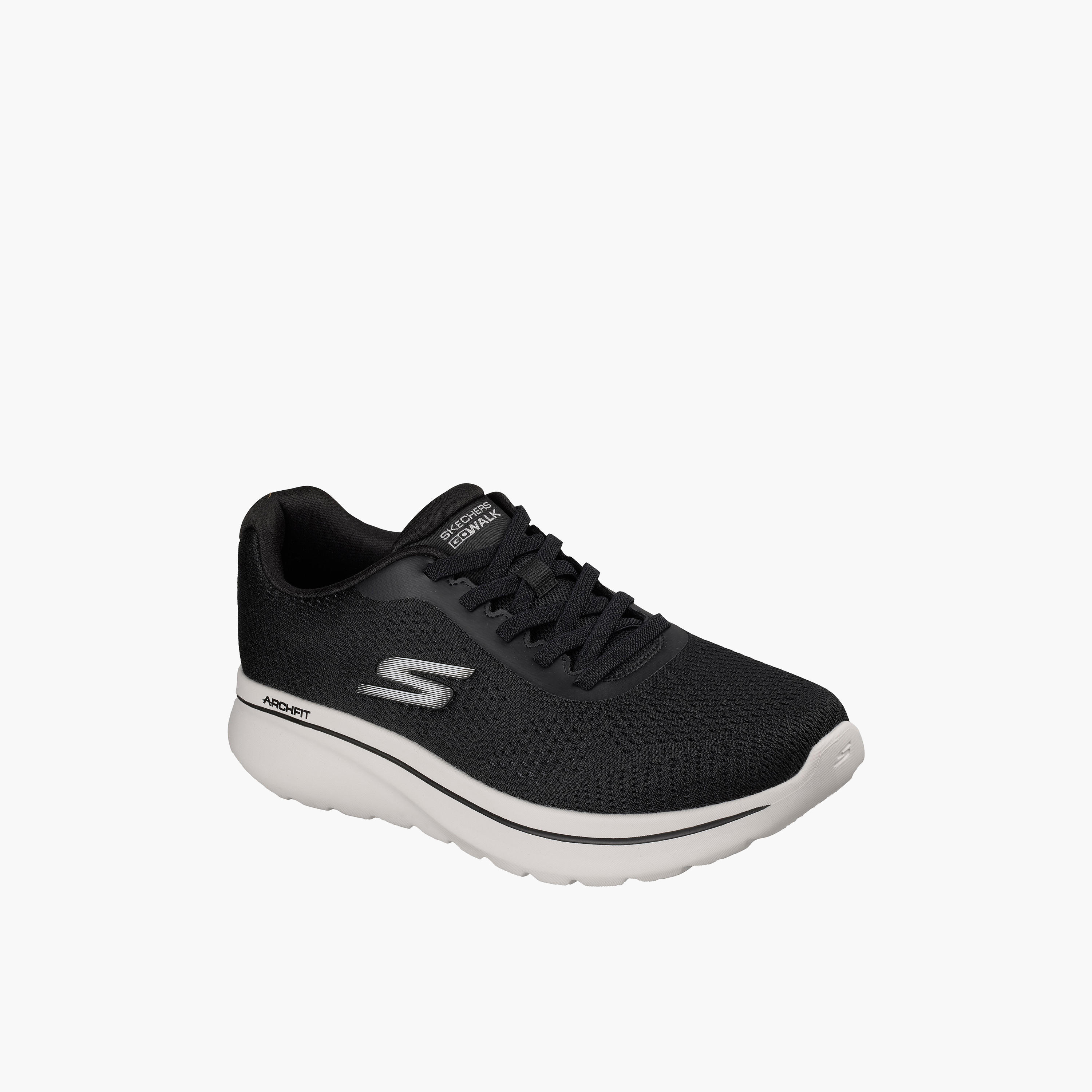 Skechers Men GO WALK ARCH FIT N-JOY Lace-Up Walking Shoes-sports-men-shoes-image-1