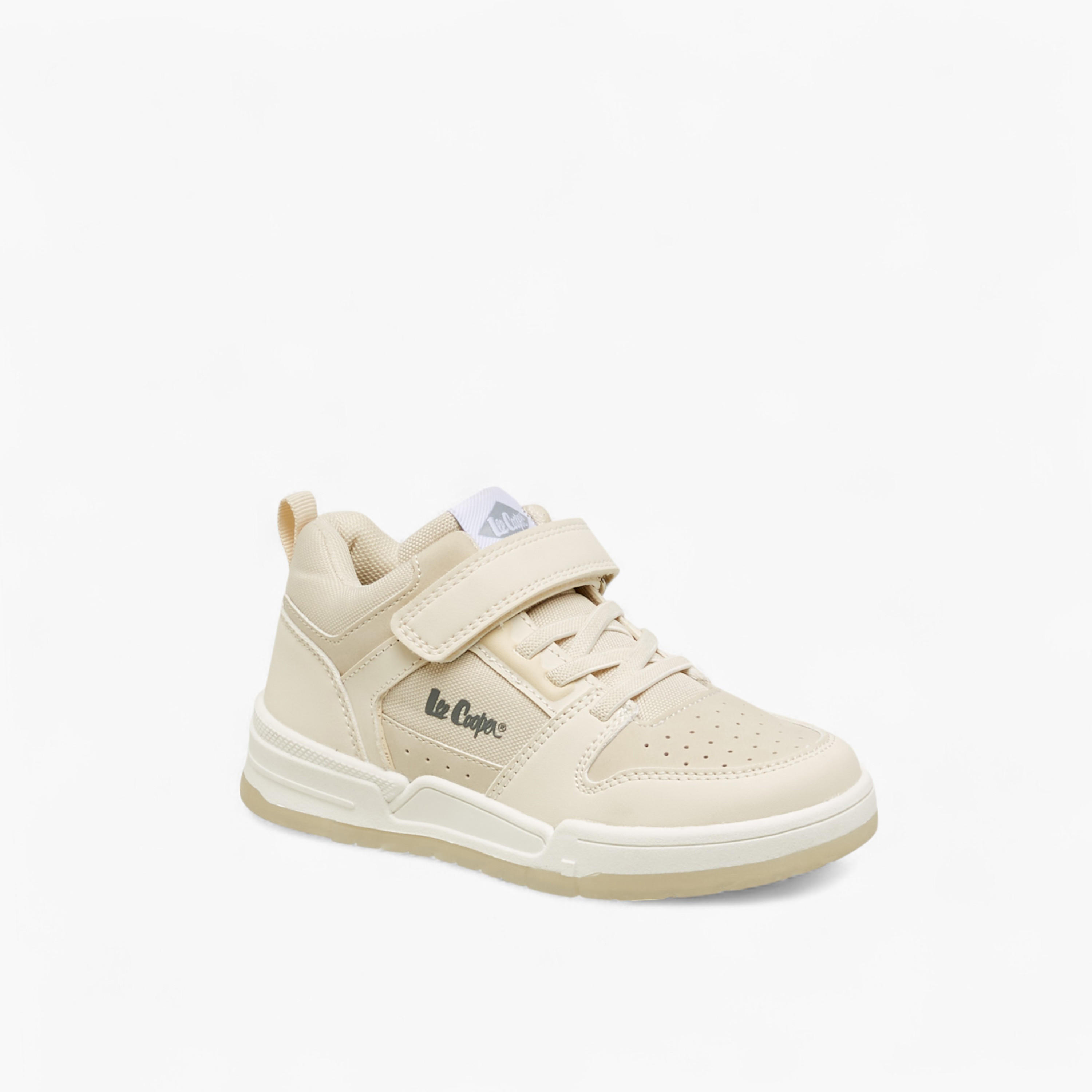 Lee Cooper Boys' Panelled Sneakers with Hook and Loop Closure-boys-shoes-sneakers-image-2