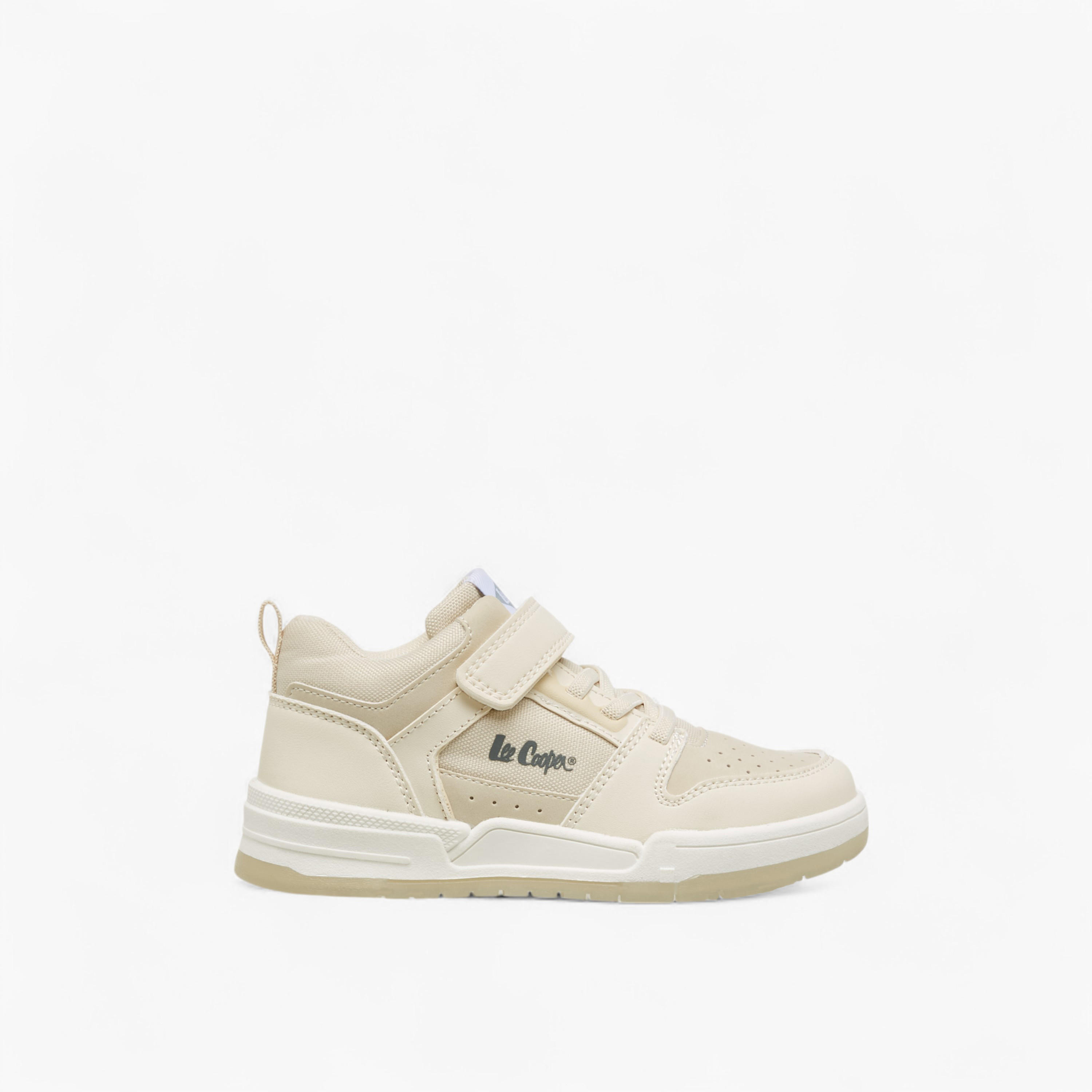 Lee Cooper Boys' Panelled Sneakers with Hook and Loop Closure-boys-shoes-sneakers-image-3