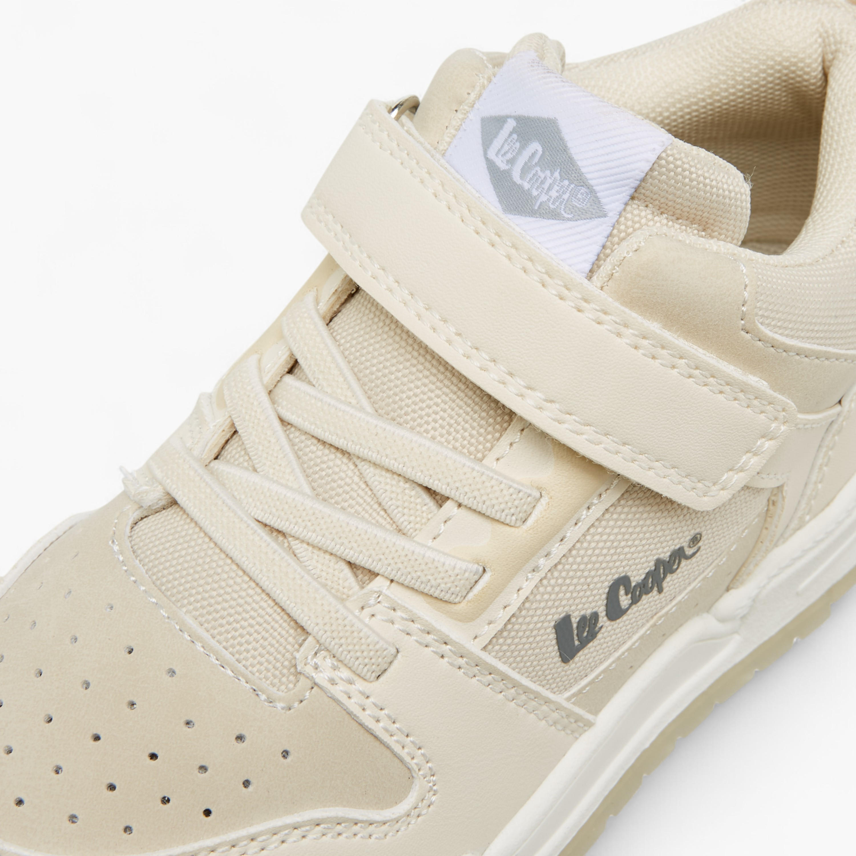 Lee Cooper Boys' Panelled Sneakers with Hook and Loop Closure-boys-shoes-sneakers-image-5