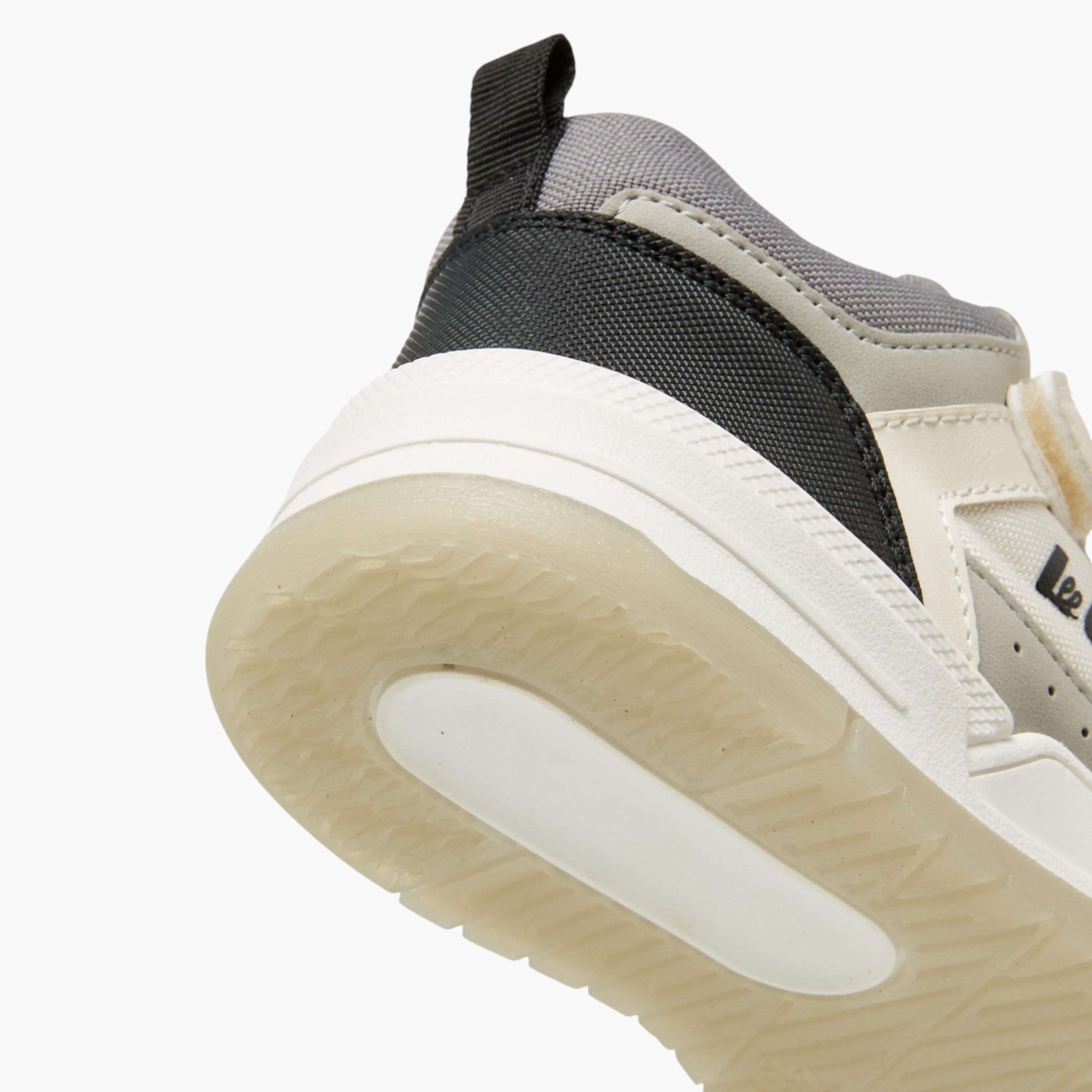 Lee Cooper Boys' Panelled Sneakers with Hook and Loop Closure-boys-shoes-sneakers-image-5