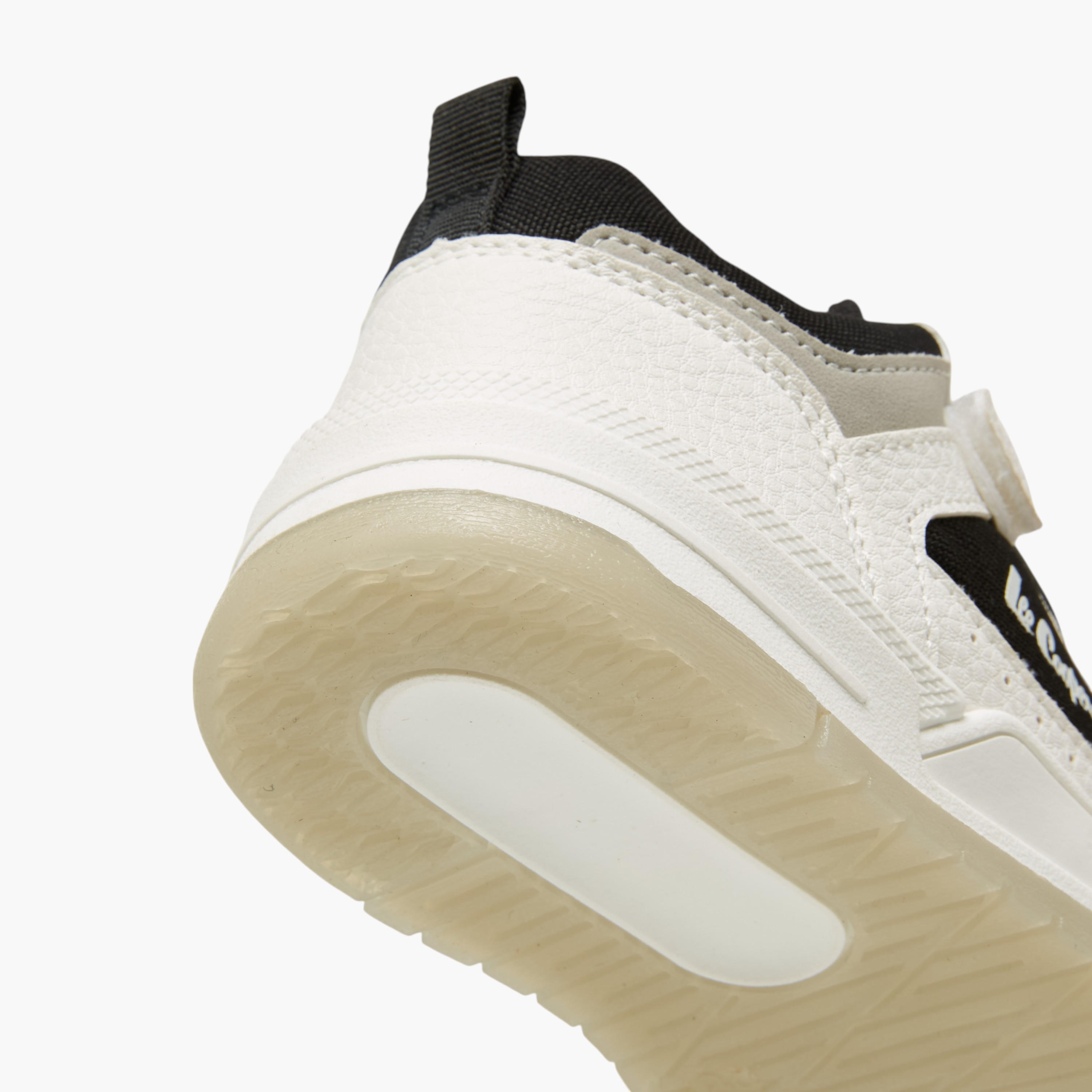 Lee Cooper Boys' Panelled Sneakers with Hook and Loop Closure-boys-shoes-sneakers-image-5