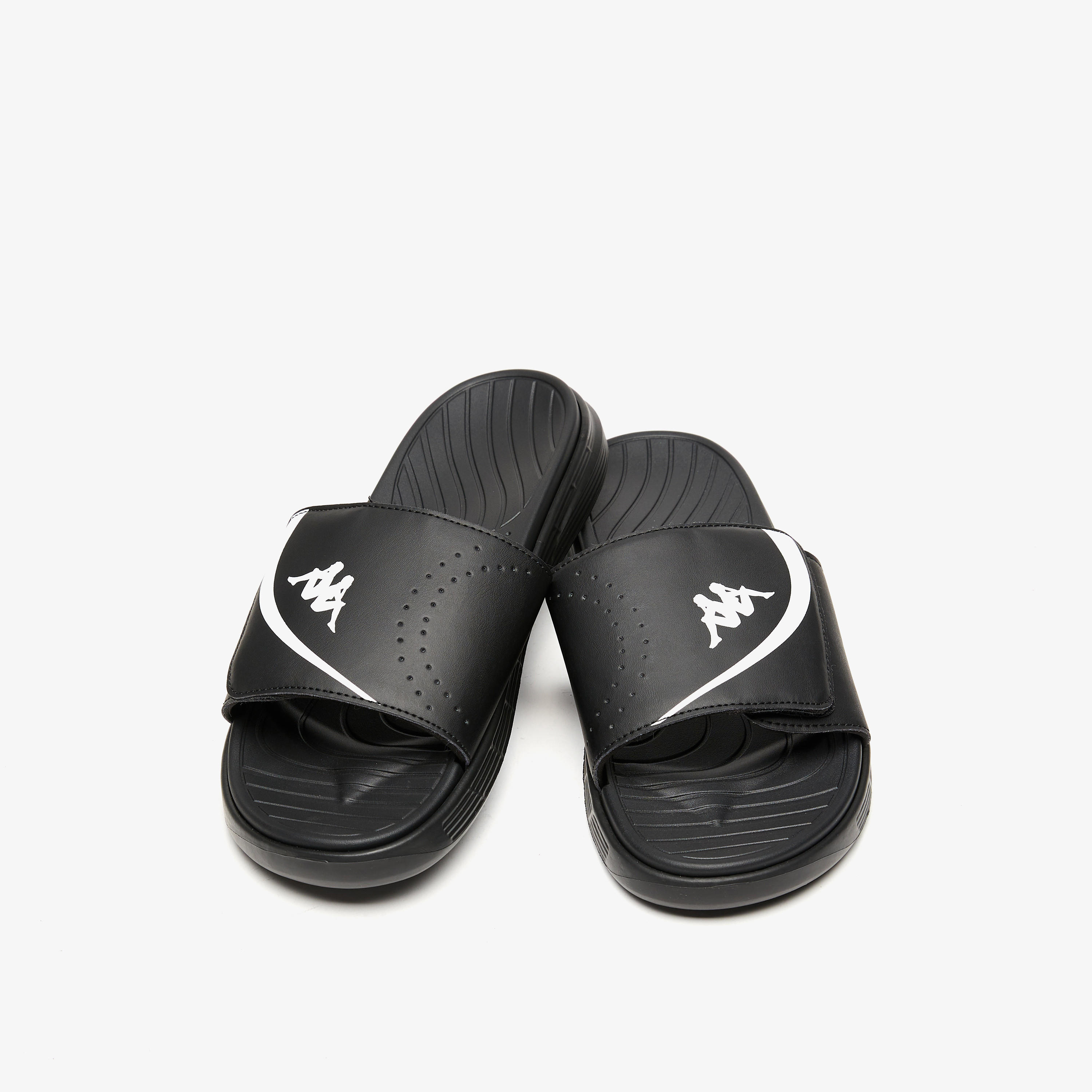 Kappa Men's Logo Print Slip-On Slide Sandals-men-shoes-flipflopsandslides-image-1
