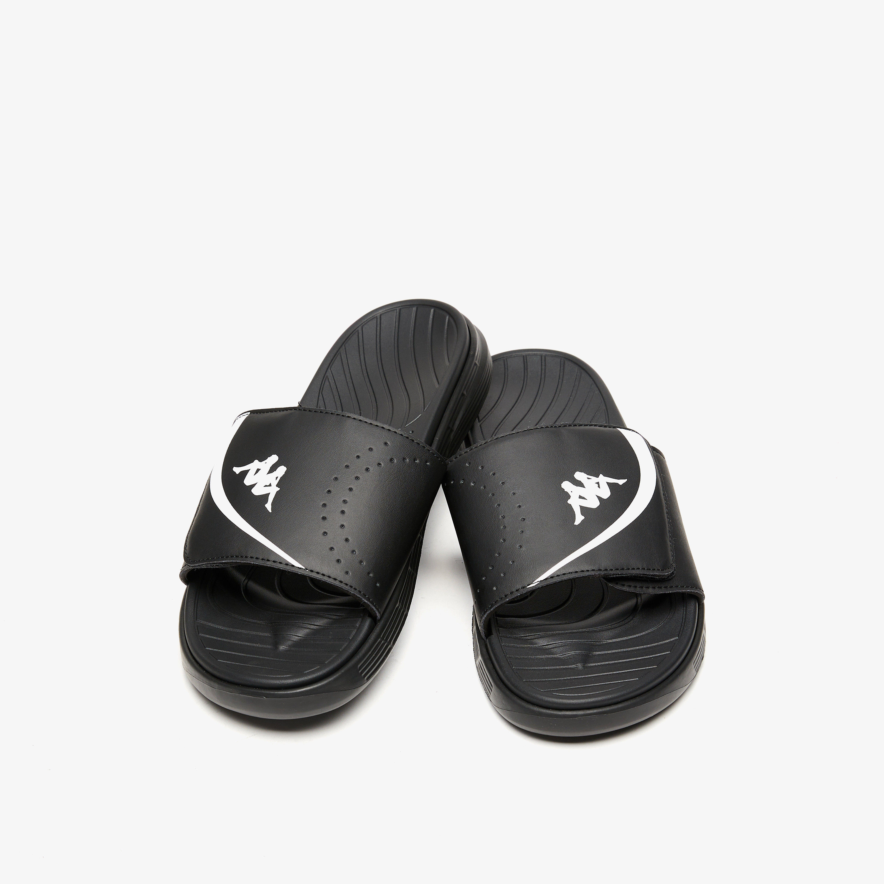 Kappa Men's Logo Print Slip-On Slide Sandals-men-shoes-flipflopsandslides-image-1