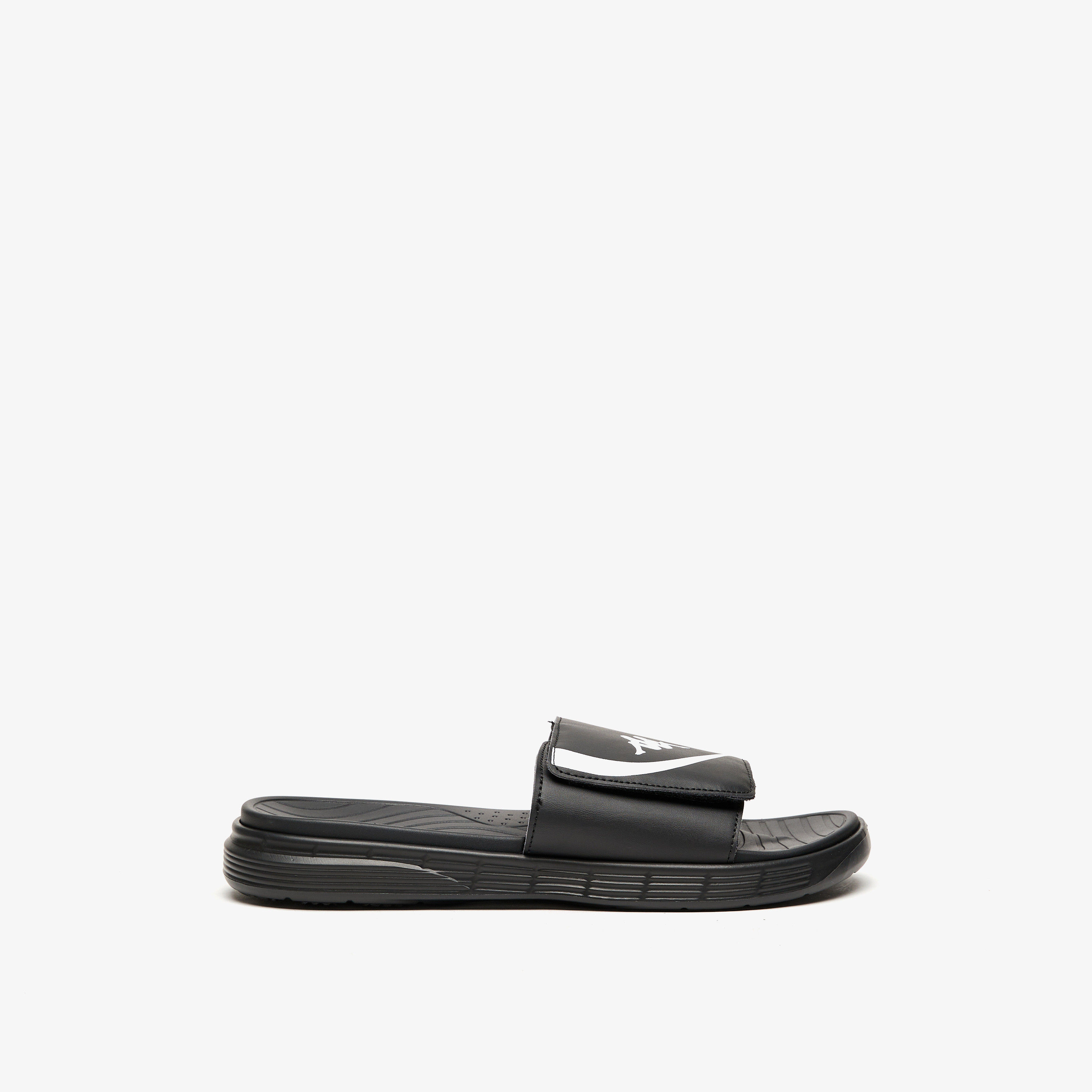 Kappa Men's Logo Print Slip-On Slide Sandals-men-shoes-flipflopsandslides-image-3