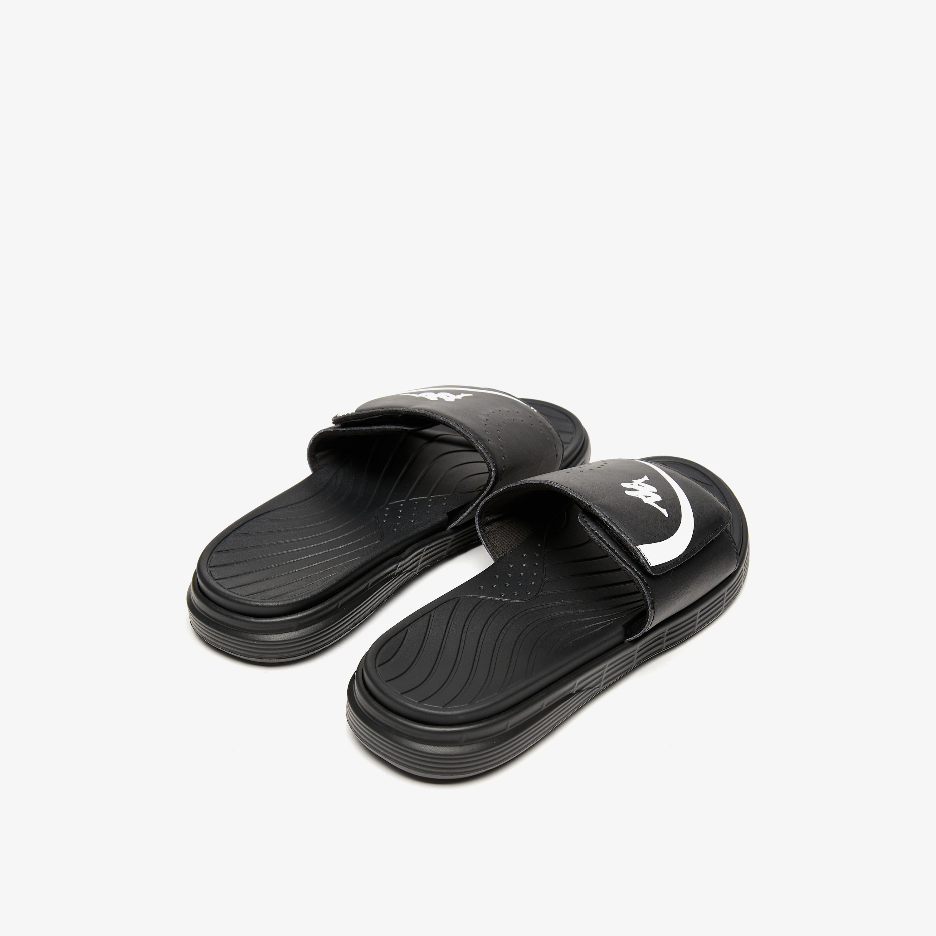 Kappa Men's Logo Print Slip-On Slide Sandals-men-shoes-flipflopsandslides-image-4
