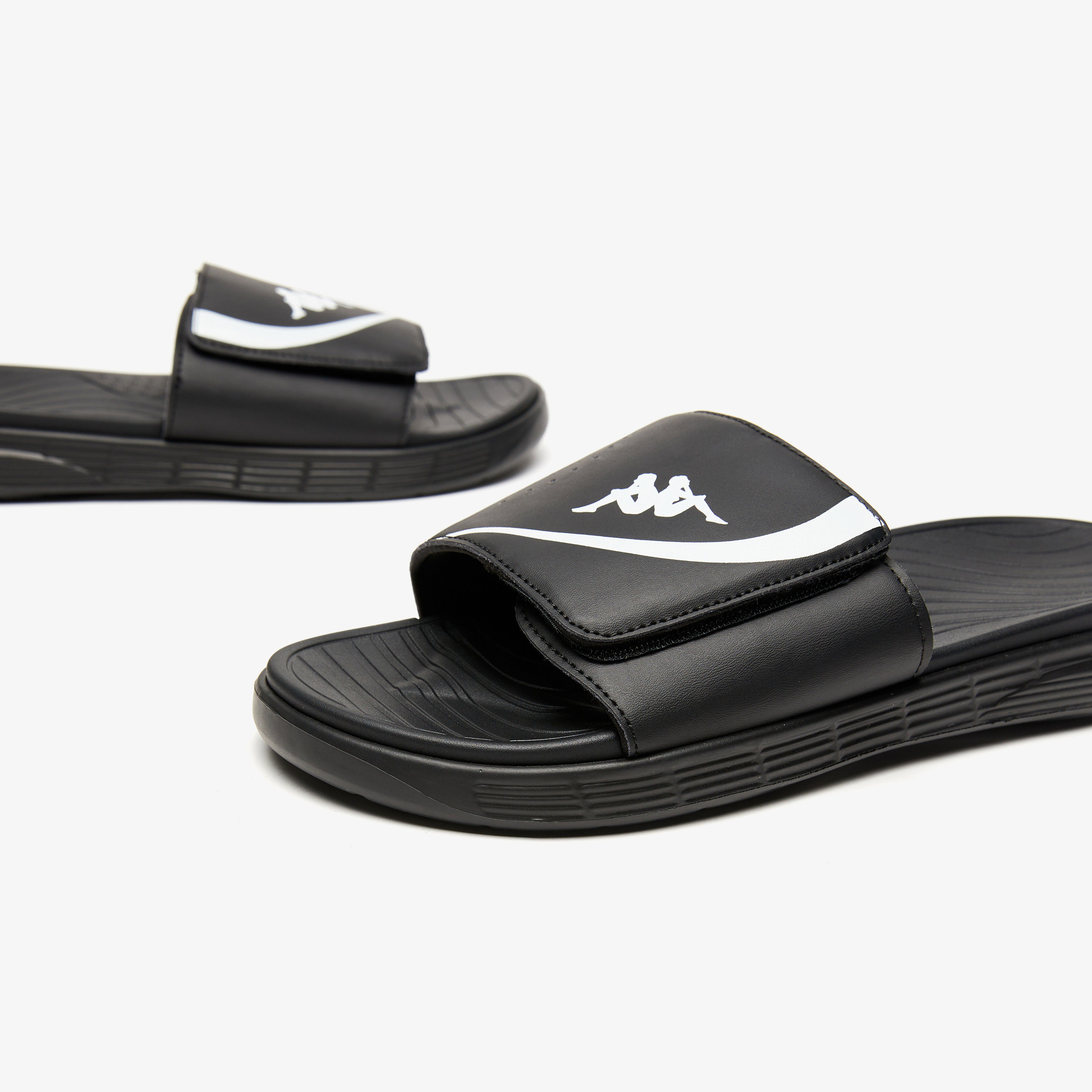 Kappa Men's Logo Print Slip-On Slide Sandals-men-shoes-flipflopsandslides-image-6
