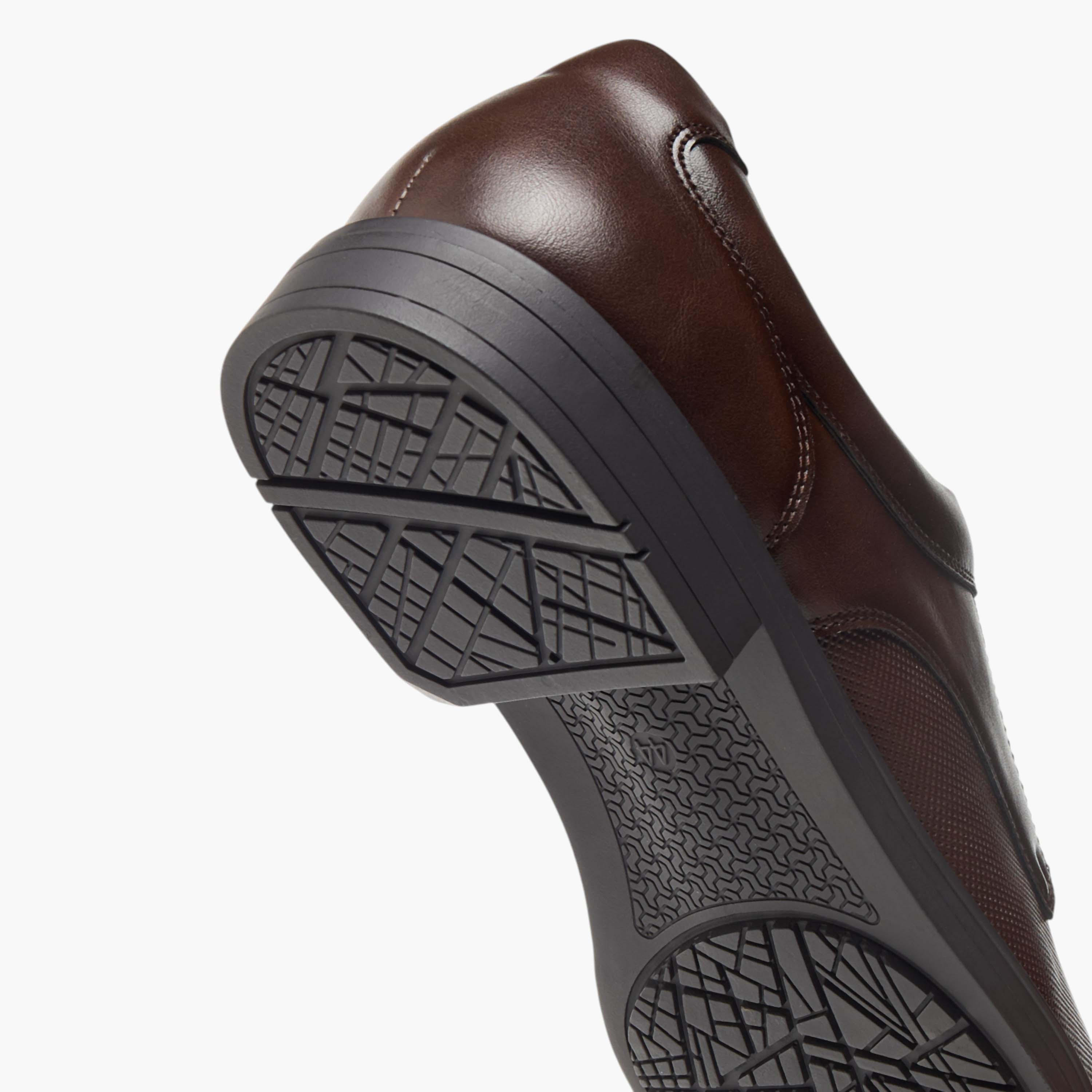 LBL by Shoexpress Textured Derby Shoes with Lace-Up Closure-men-shoes-formalshoes-image-5