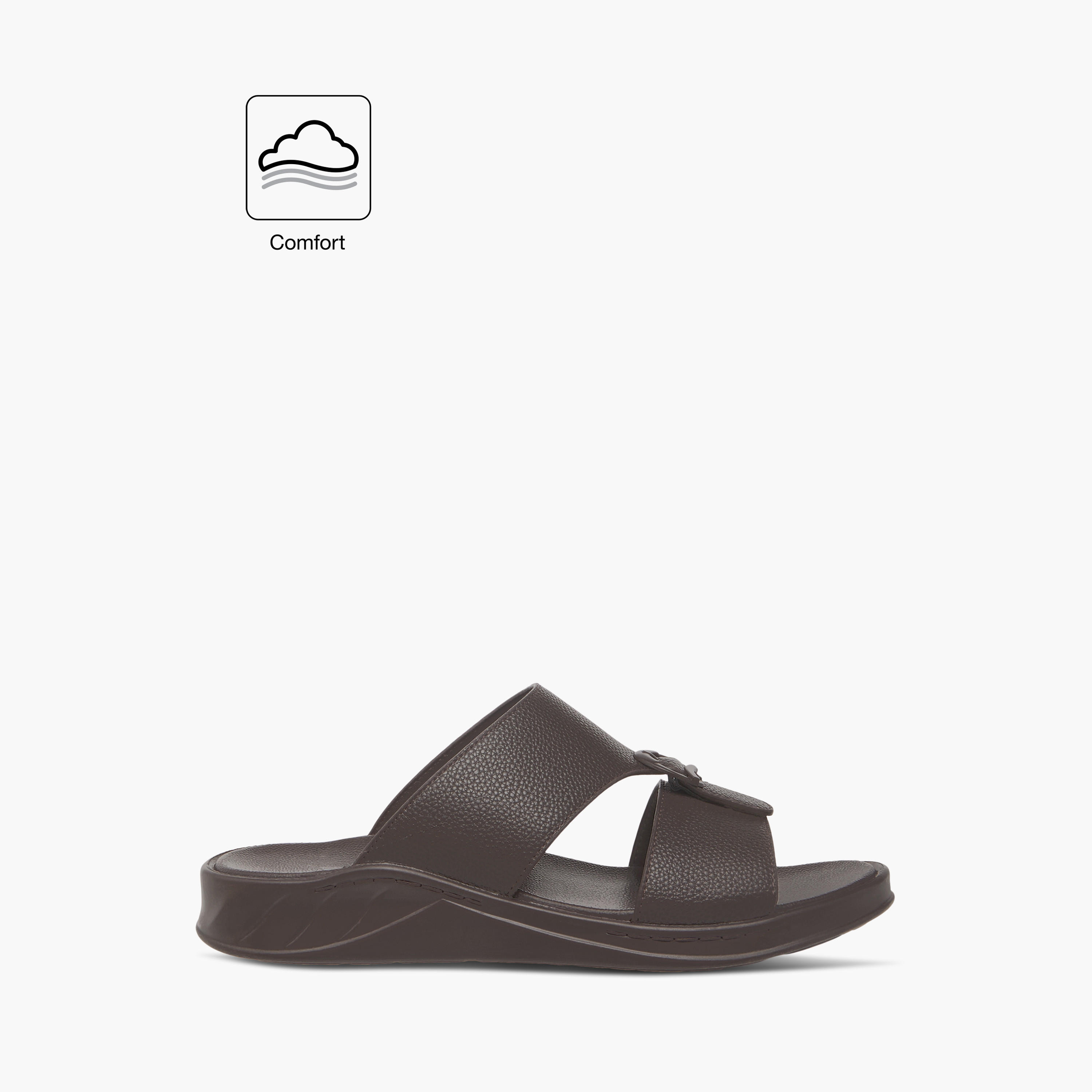 LBL by Shoexpress Textured Slip-On Comfort Arabic Sandals with Buckle Accent-men-shoes-sandals-image-2