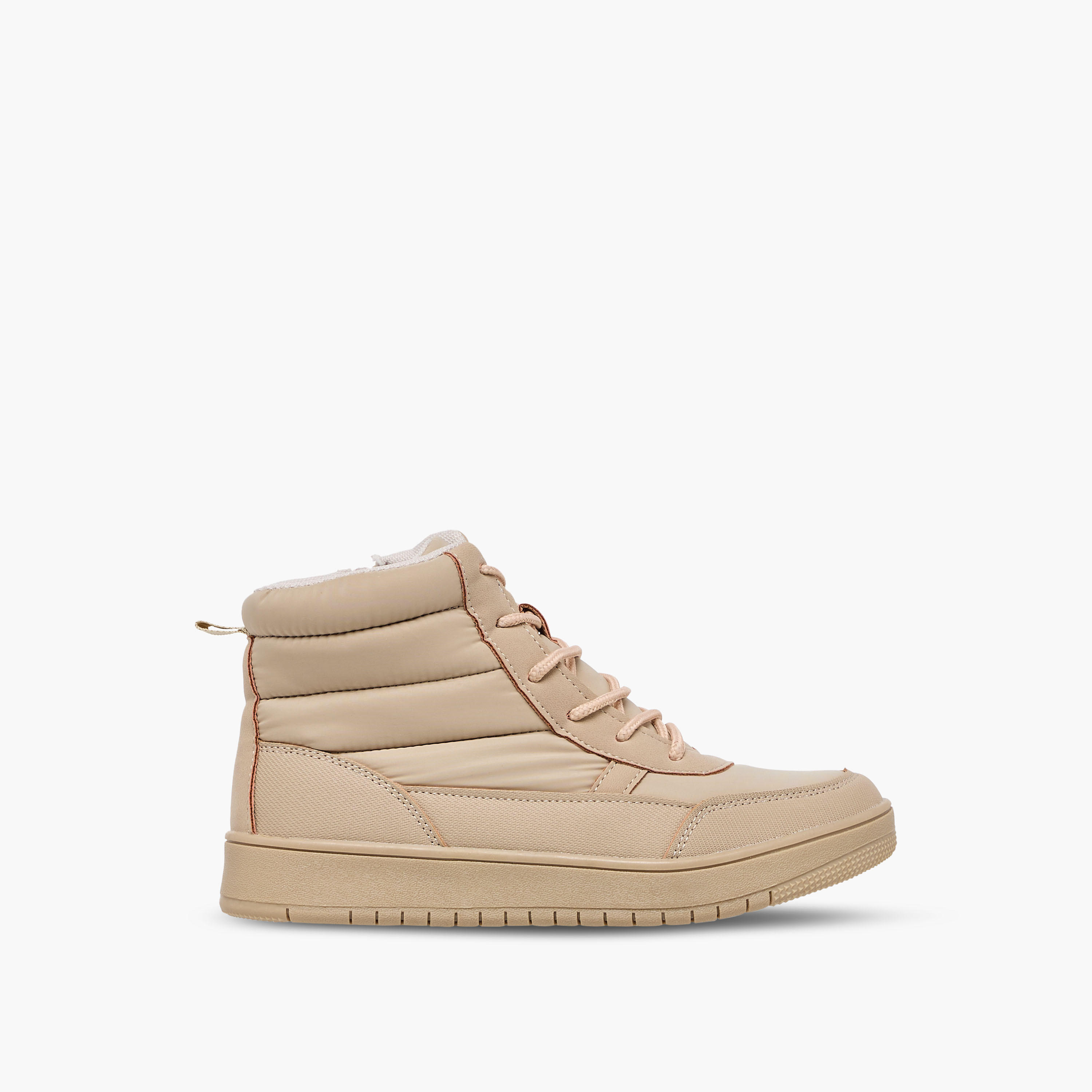 Mister Duchini Boys Quilted Lace-Up Ankle Length Boots-boys-shoes-boots-image-3
