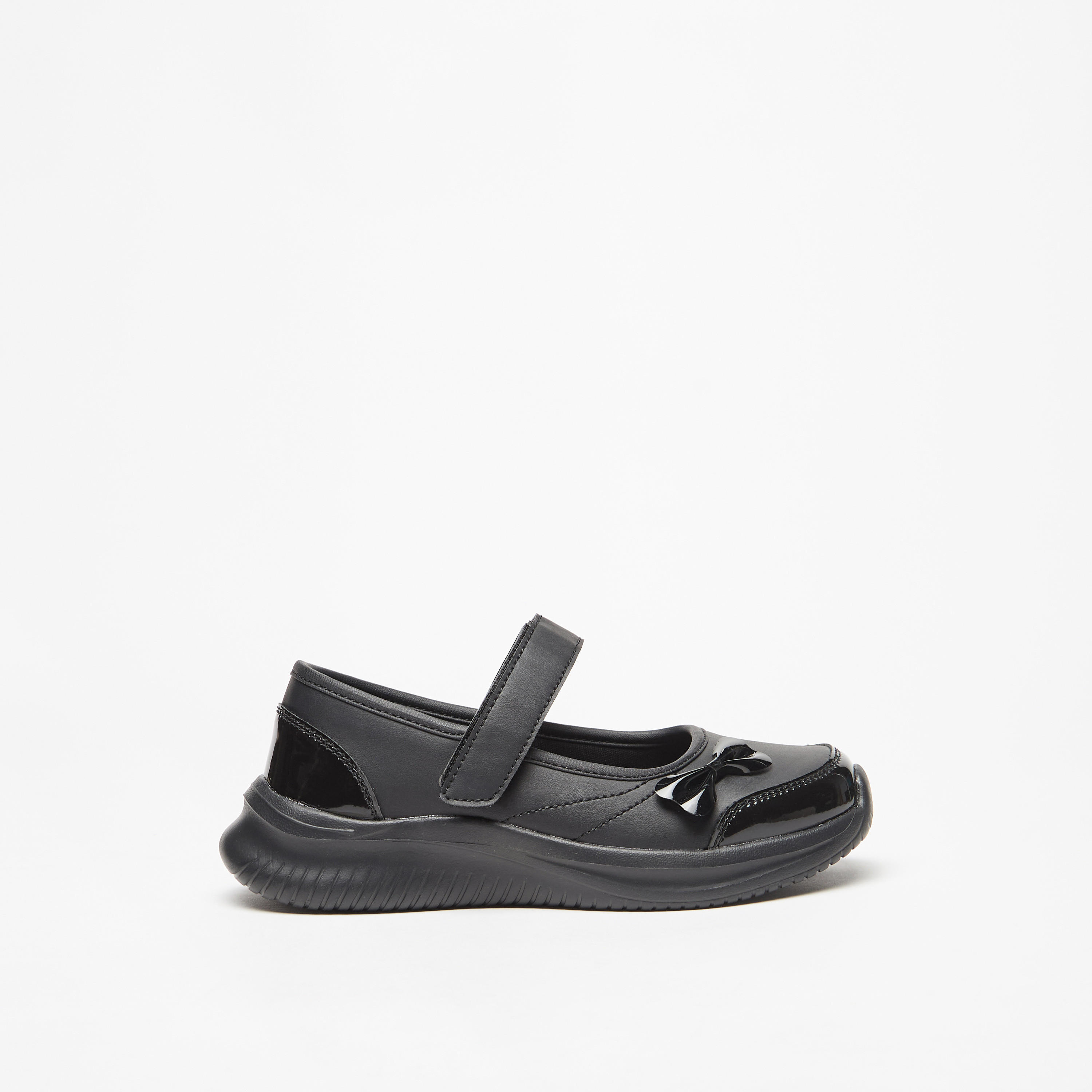Dash Bow Accent Mary Jane School Shoes with Hook and Loop Closure-girls-shoes-schoolshoes-image-3