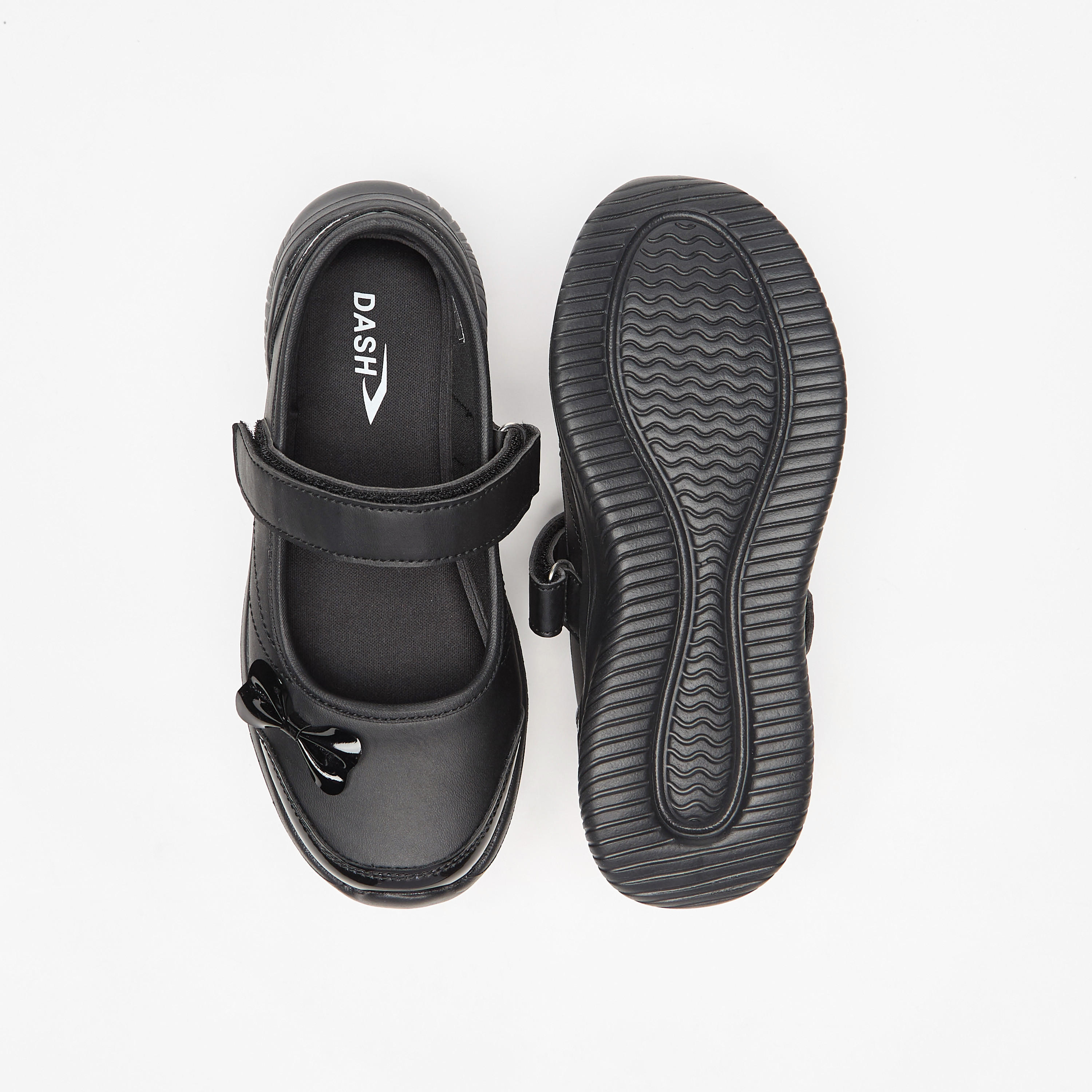 Dash Bow Accent Mary Jane School Shoes with Hook and Loop Closure-girls-shoes-schoolshoes-image-4