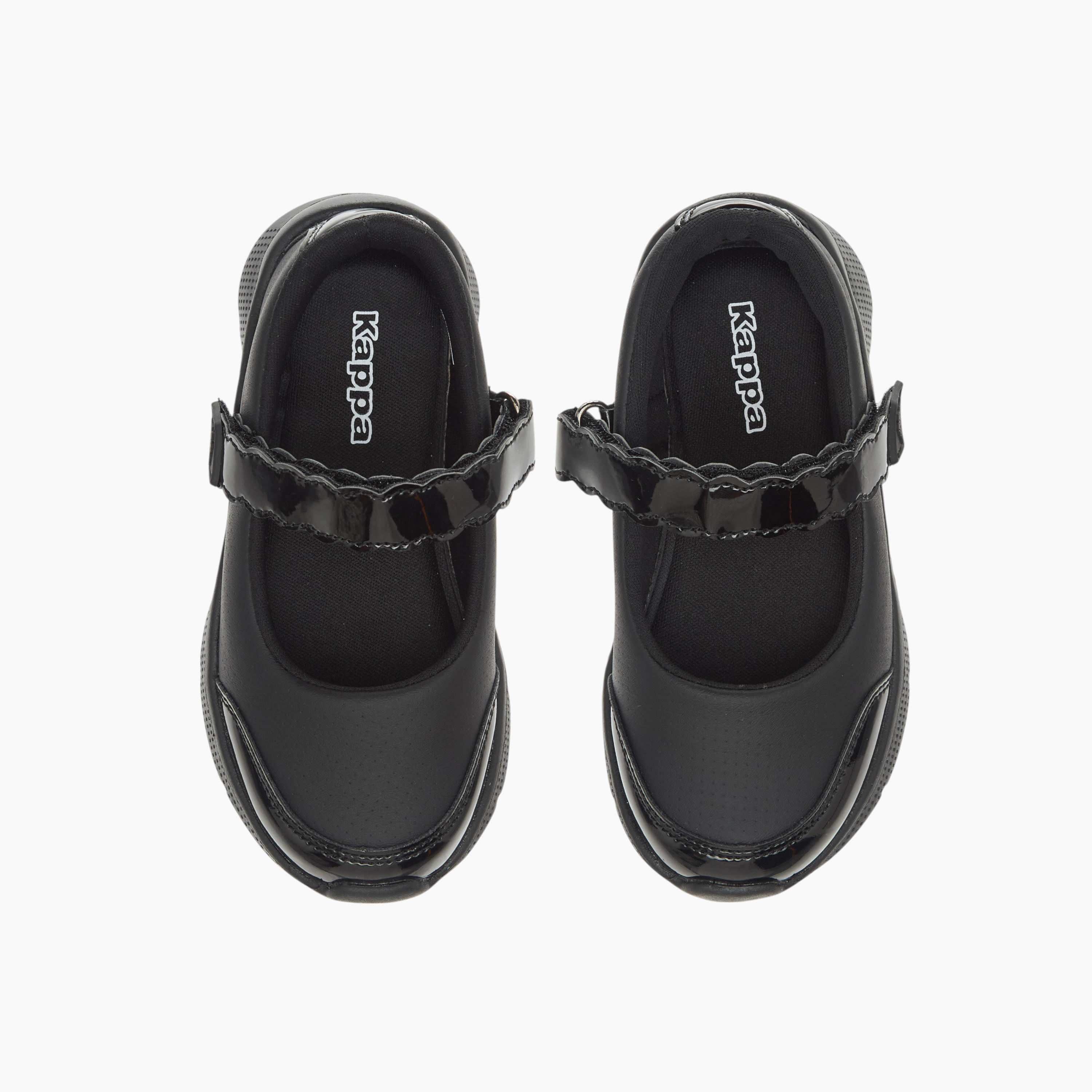Kappa Girls' Panelled Mary Jane School Shoes with Hook and Loop Closure-girls-shoes-schoolshoes-image-1