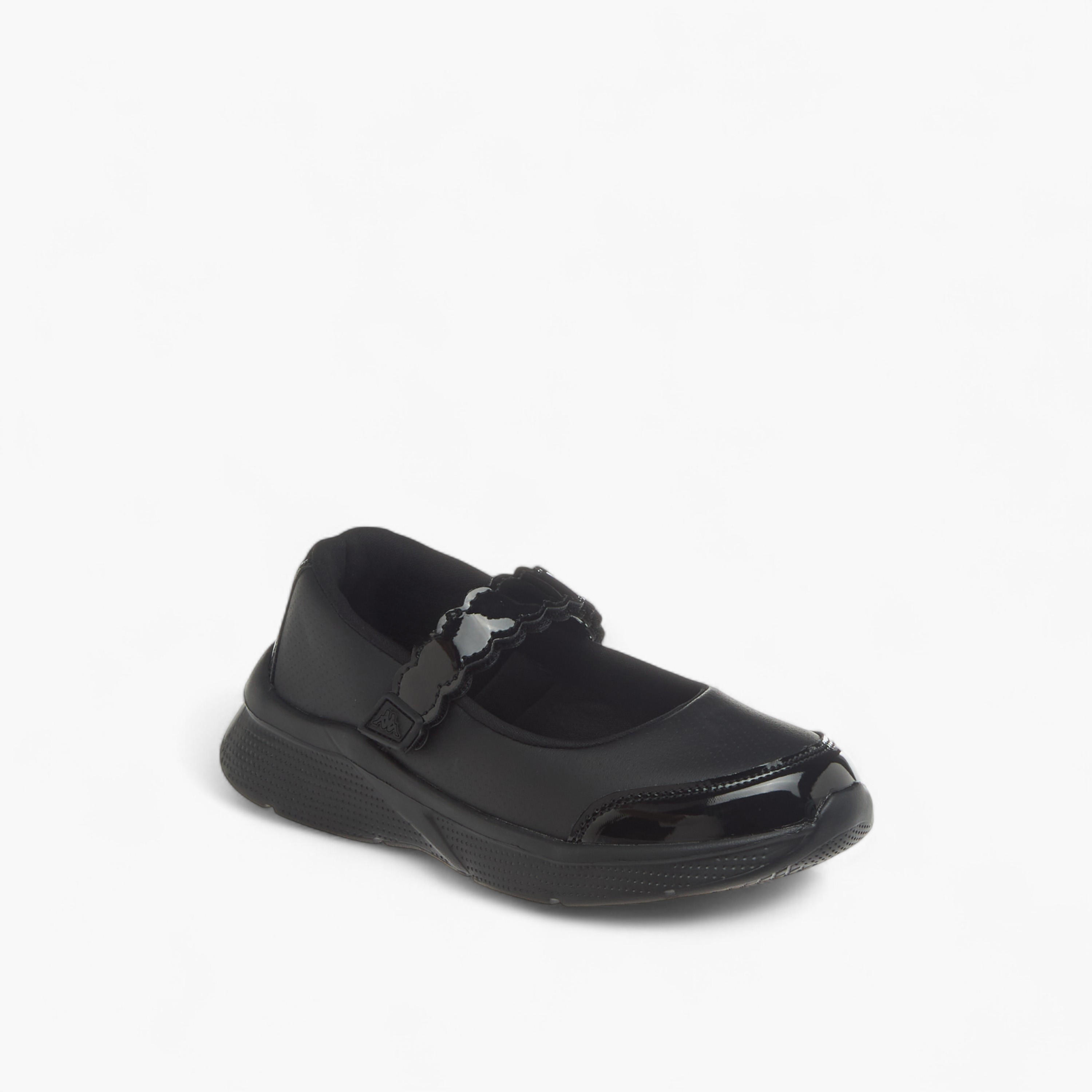 Kappa Girls' Solid School Shoes with Hook and Loop Closure-girls-shoes-schoolshoes-image-2