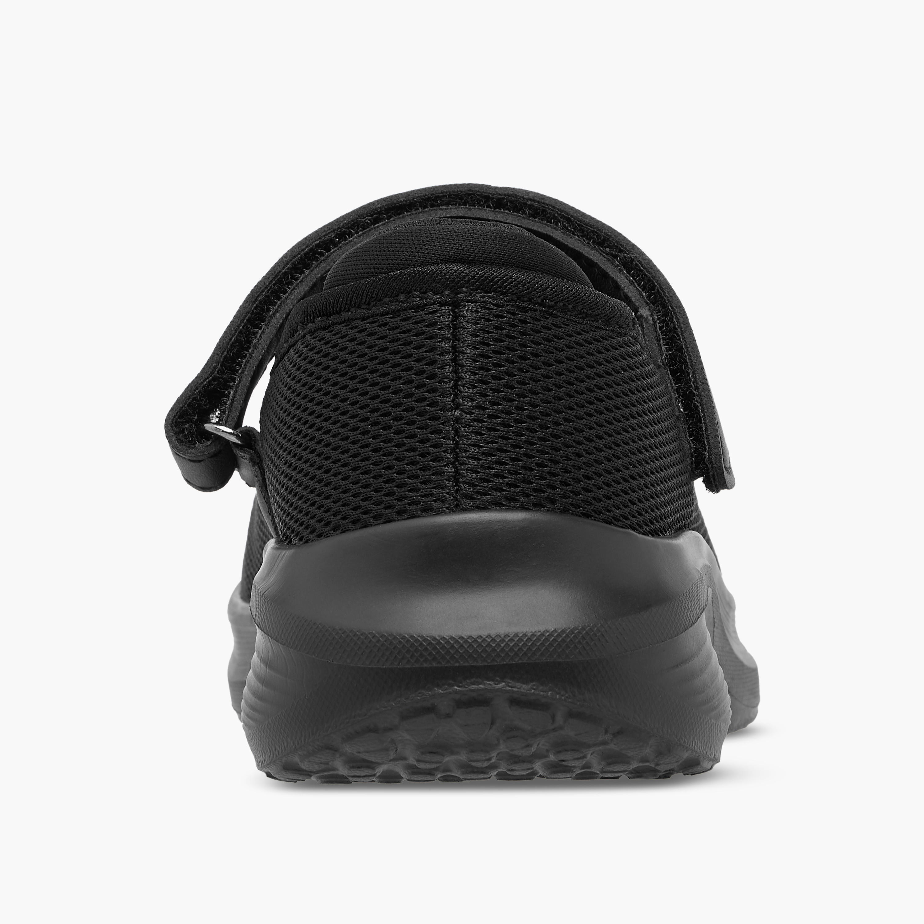 Dash Girls Textured Hook & Loop School Shoes-girls-shoes-sports-image-5