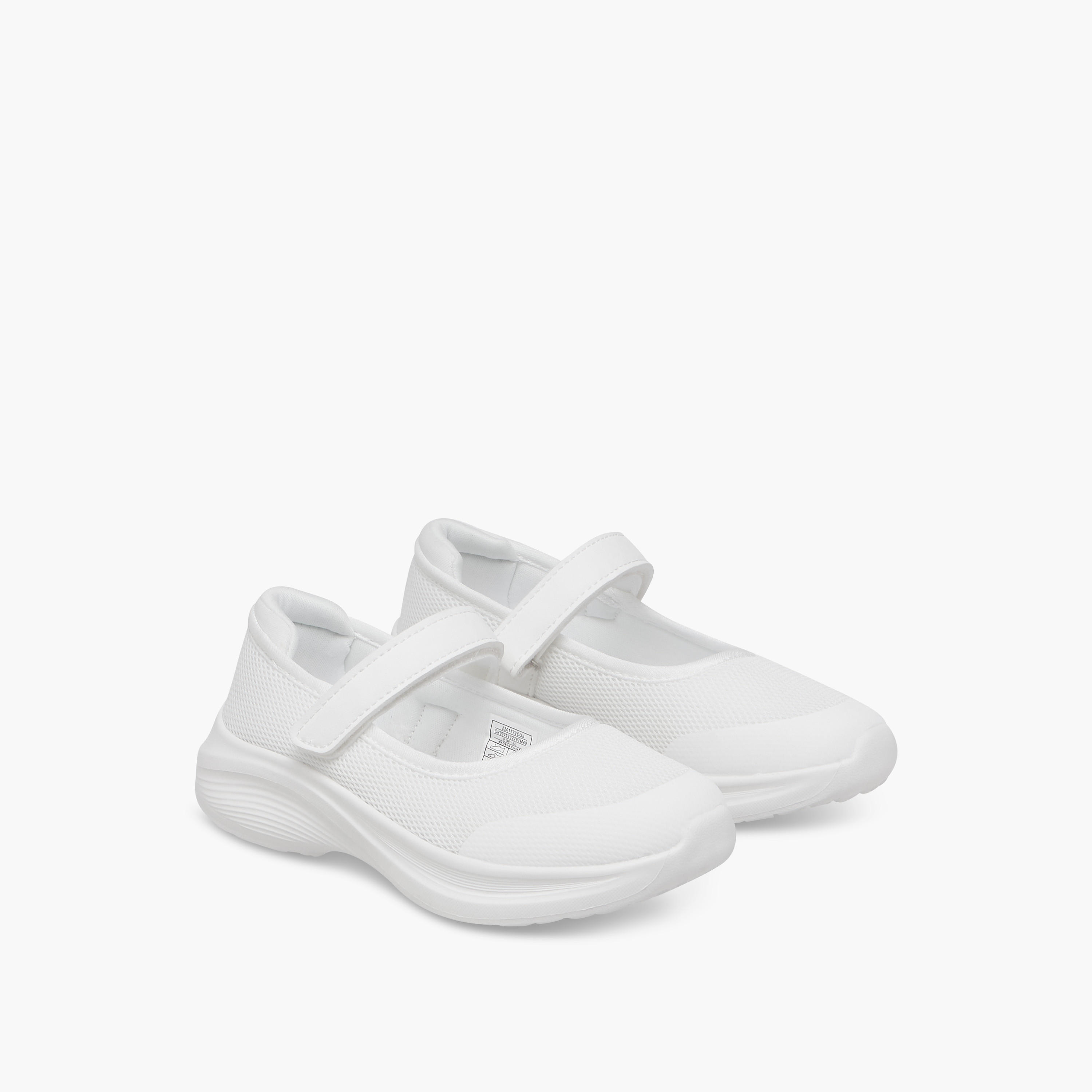 Dash Girls Textured Hook & Loop School Shoes-girls-shoes-sports-image-1