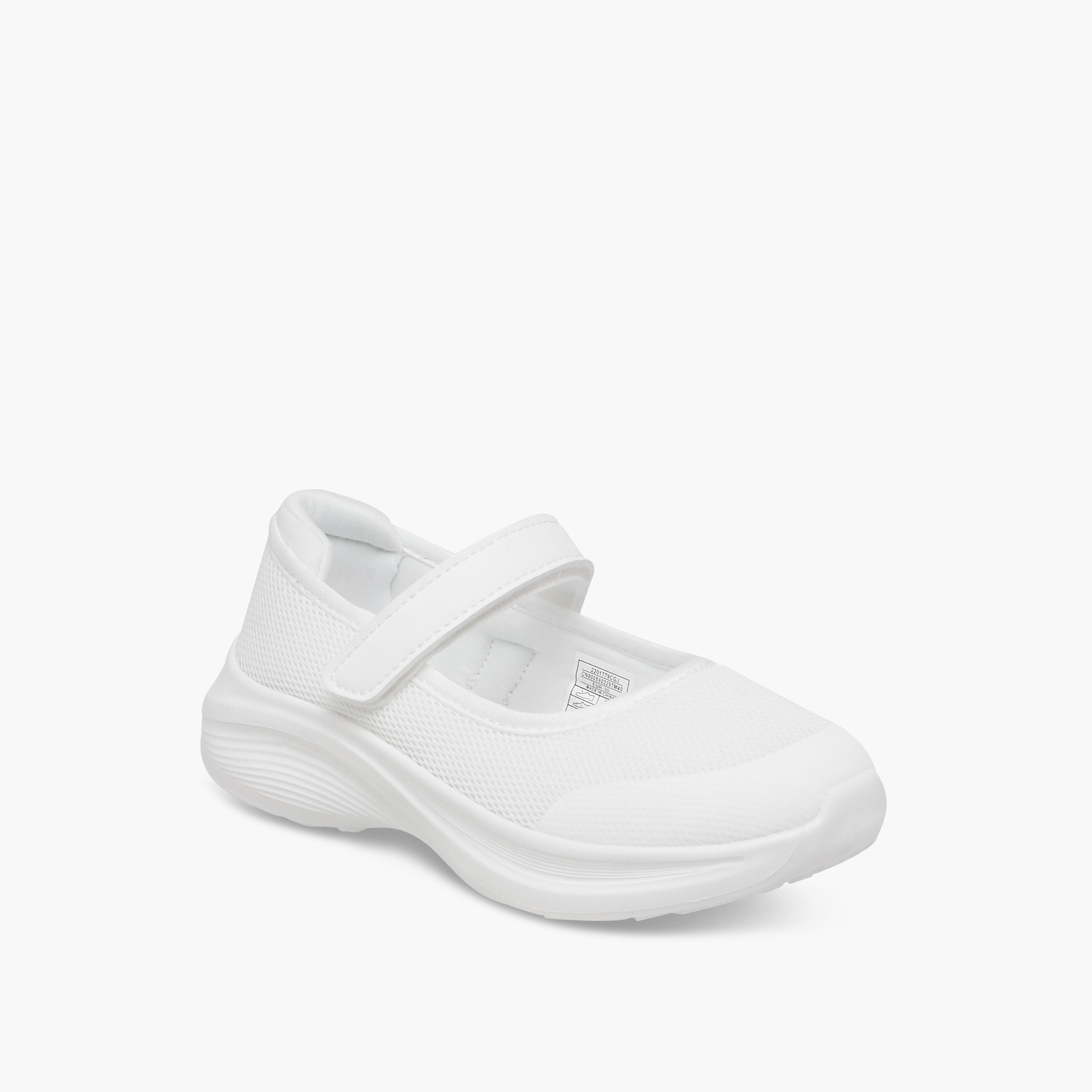 Dash Girls Textured Hook & Loop School Shoes-girls-shoes-sports-image-2