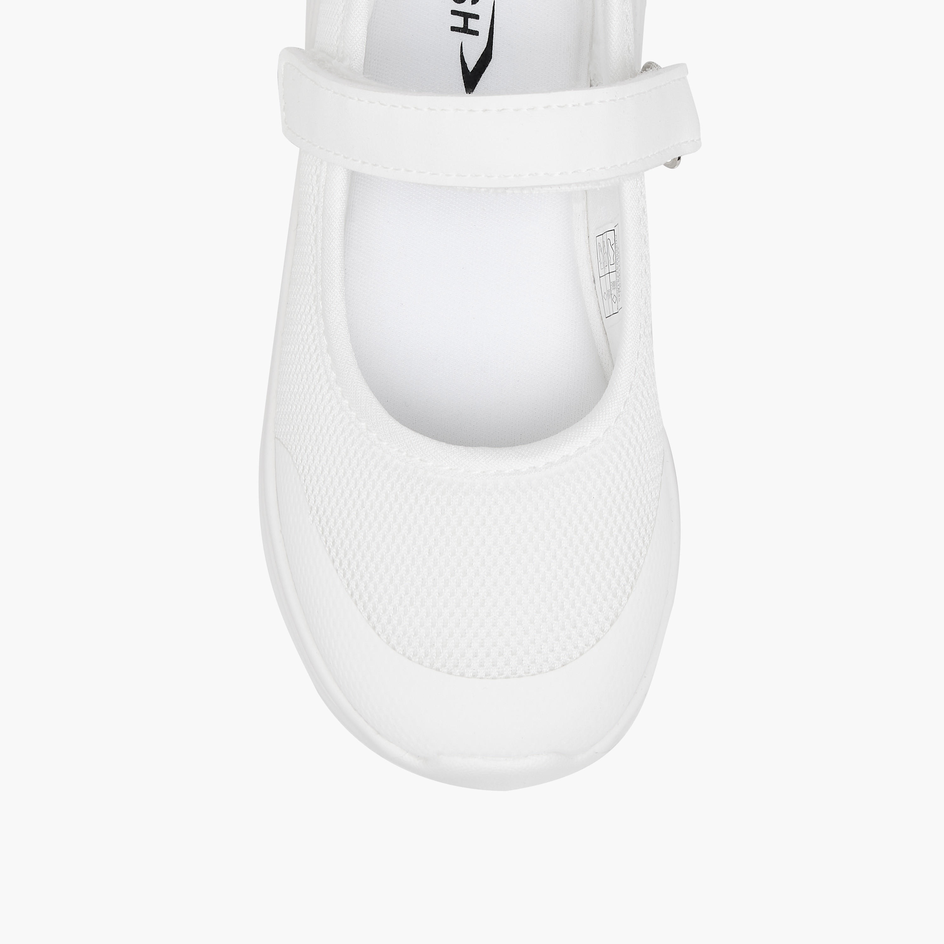 Dash Girls Textured Hook & Loop School Shoes-girls-shoes-sports-image-3