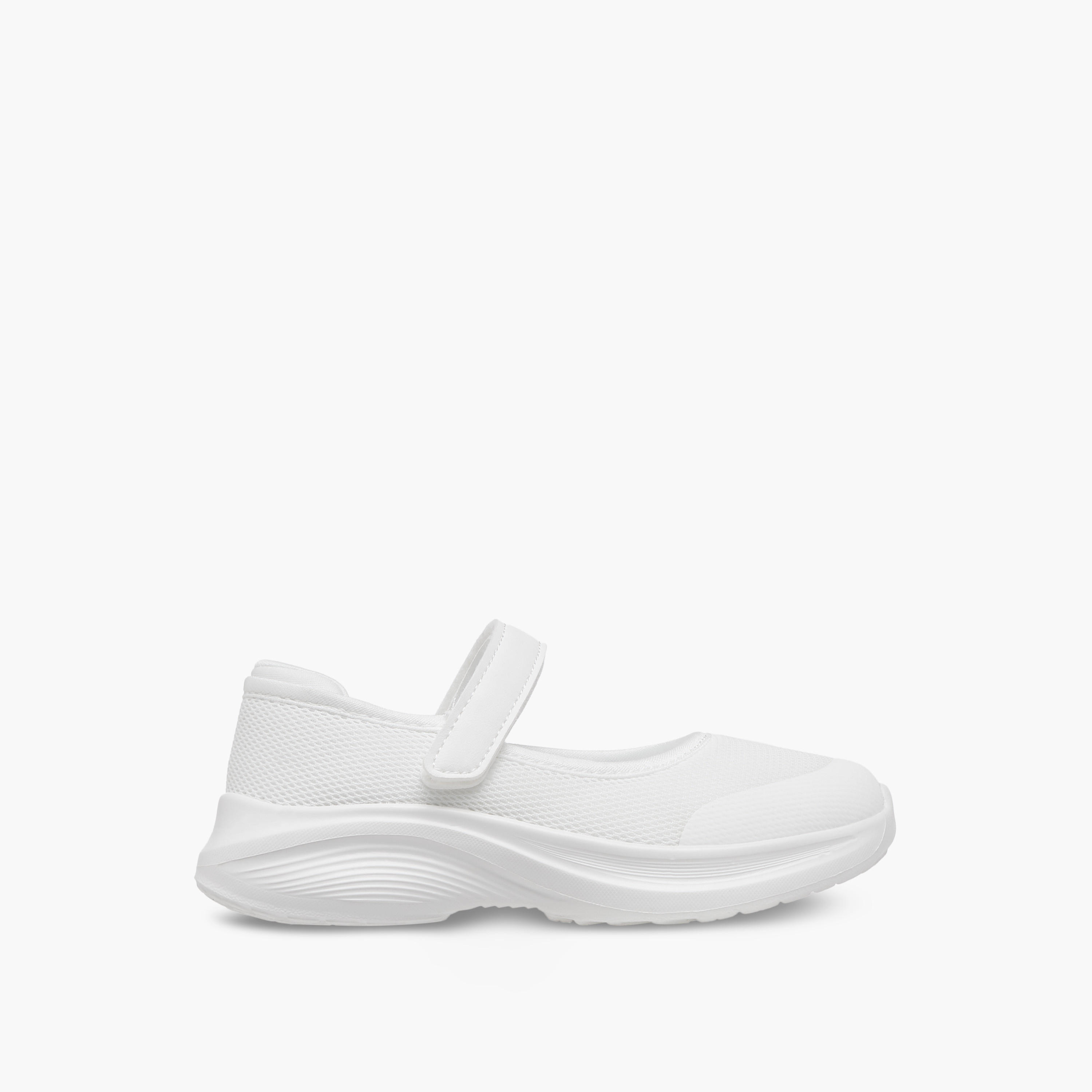 Dash Girls Textured Hook & Loop School Shoes-girls-shoes-sports-image-4