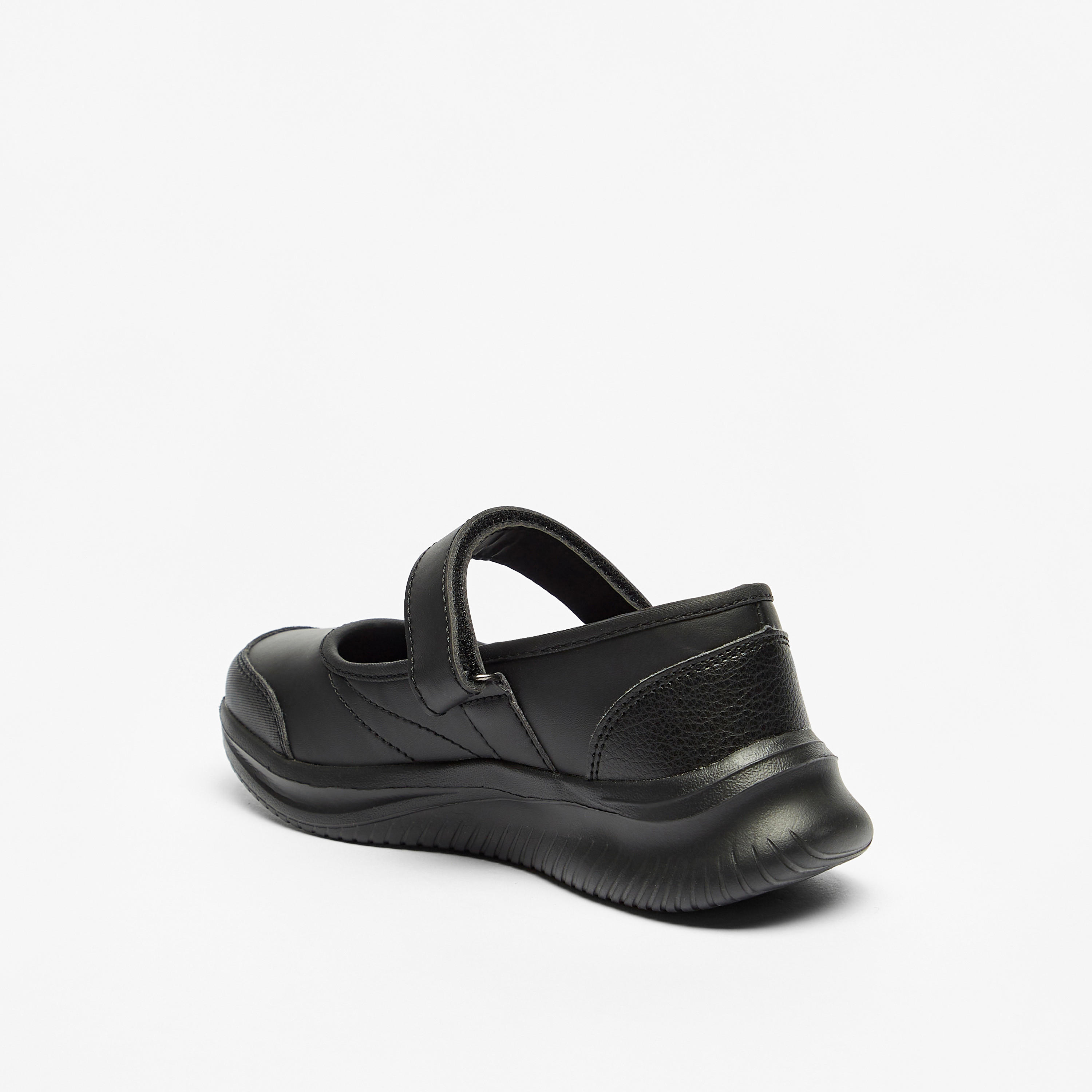 Dash Solid Mary Jane Shoes with Hook and Loop Closure-girls-shoes-schoolshoes-image-3
