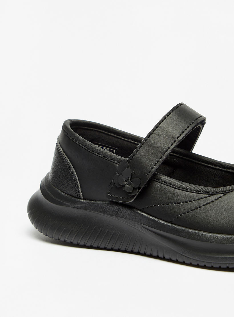 Dash Solid Mary Jane Shoes with Hook and Loop Closure-girls-shoes-schoolshoes-image-5