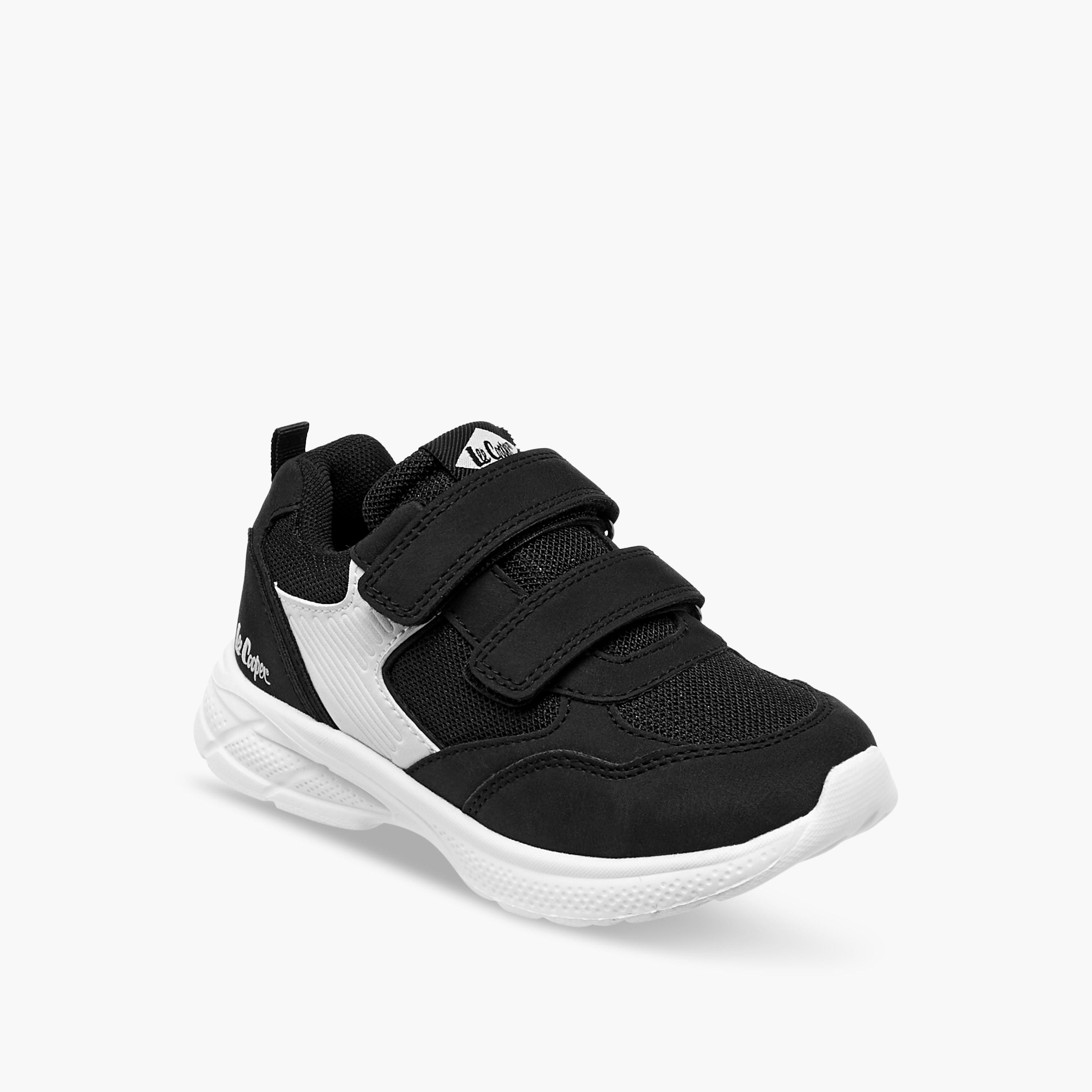 Lee Cooper Boys' Panelled Sneakers with Hook and Loop Closure-boys-shoes-sneakers-image-2