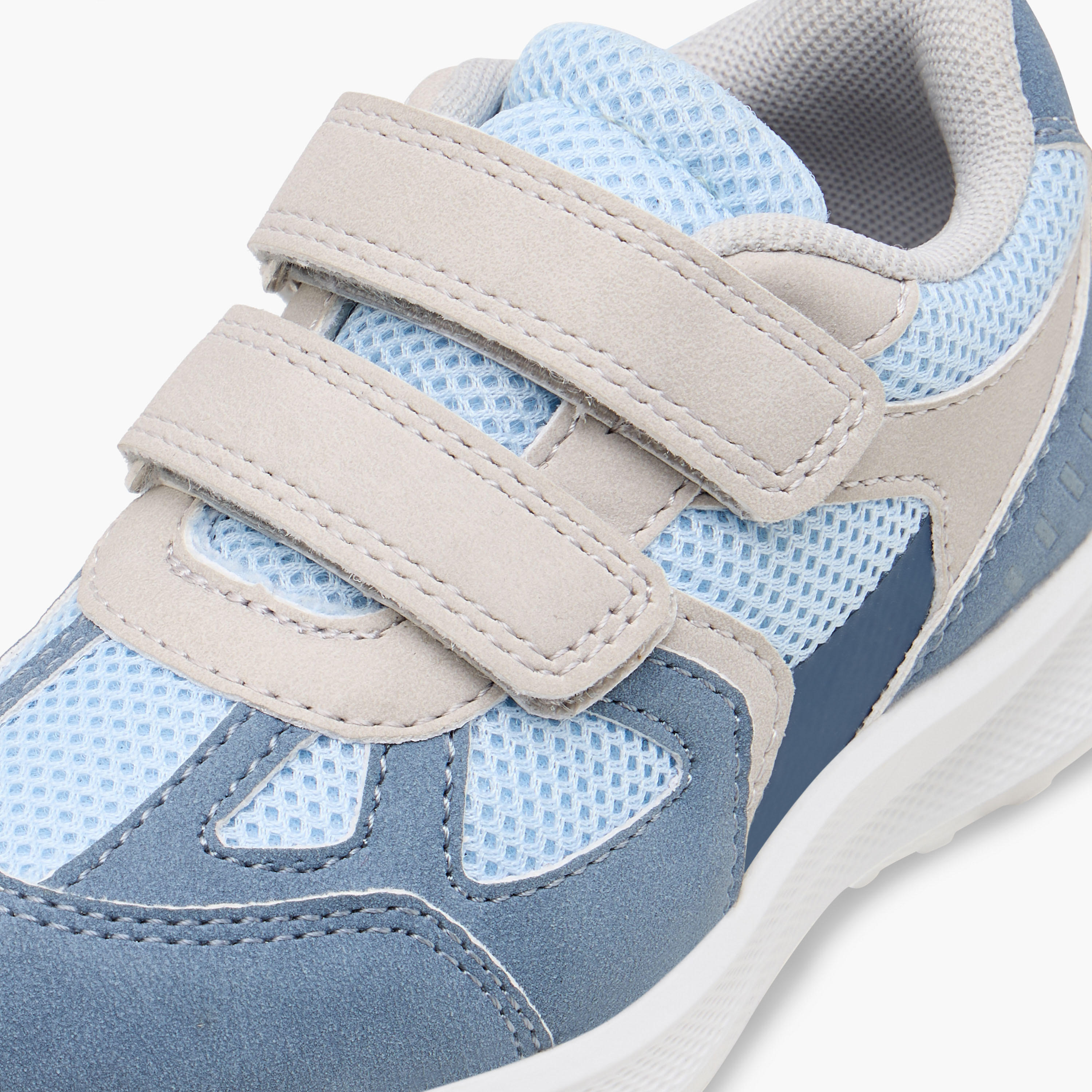 Barefeet Panelled Sneakers with Hook and Loop Closure-boys-shoes-sneakers-image-4