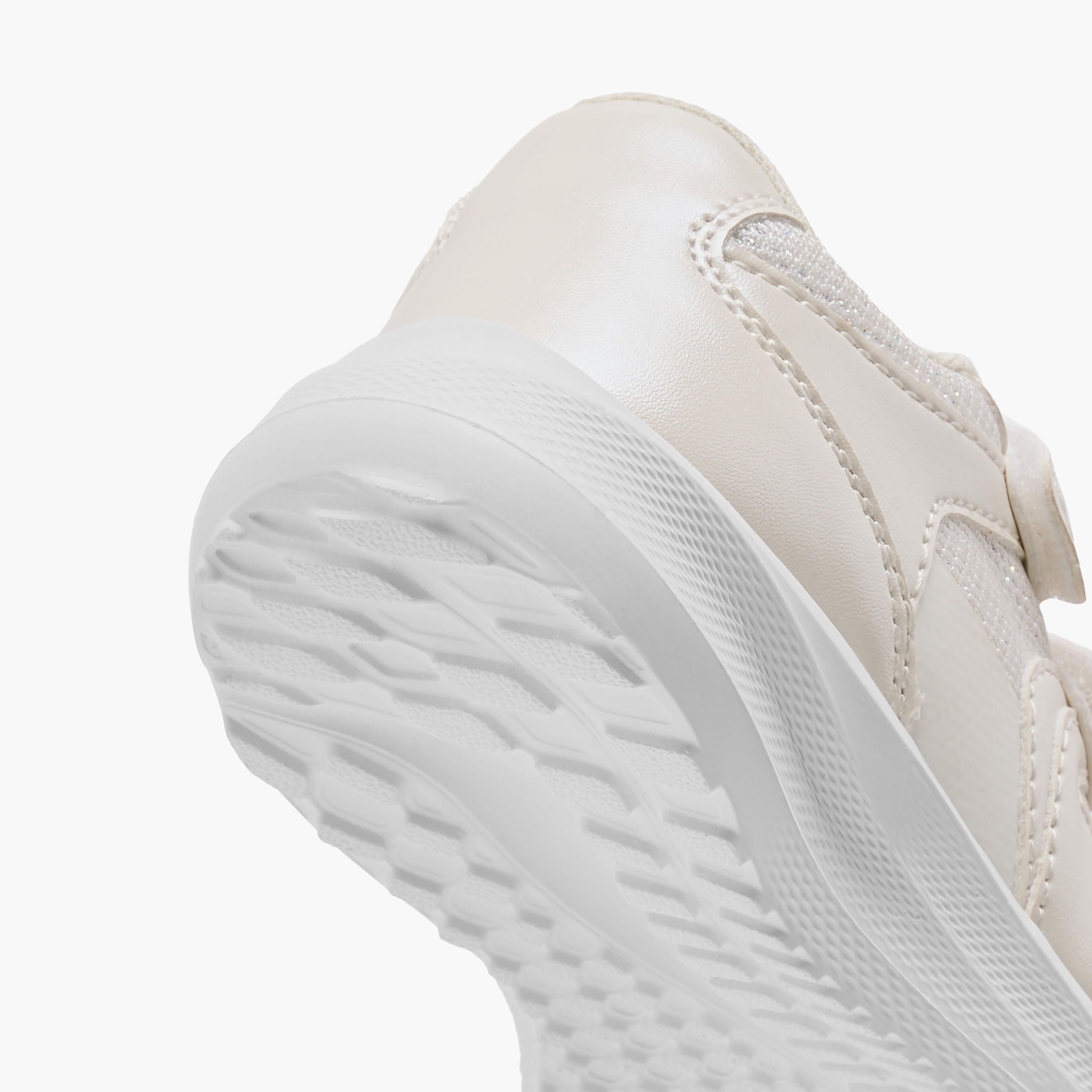 Barefeet Panelled Sneakers with Hook and Loop Closure-baby-girls-shoes-closedshoes-image-5