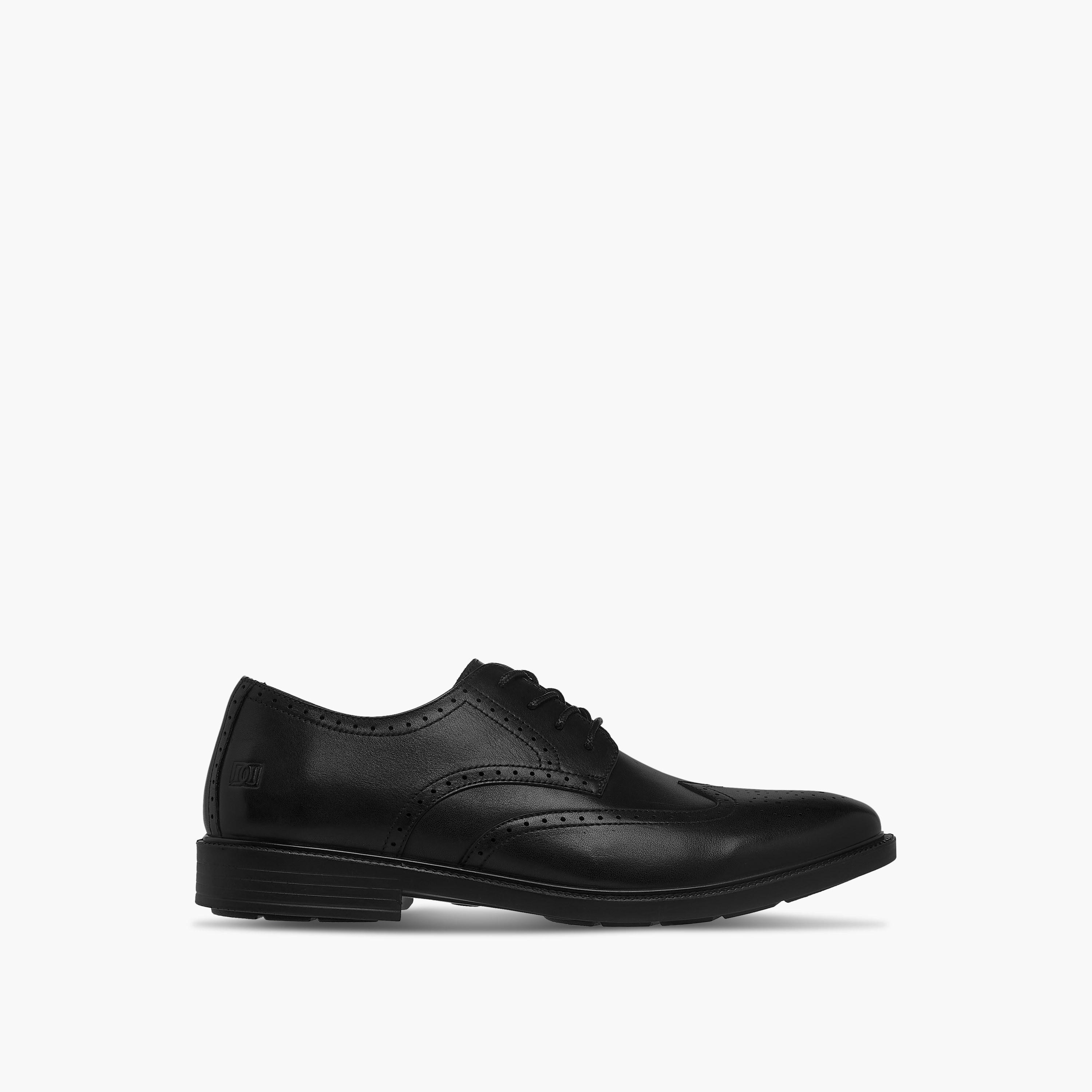 Duchini Men Panelled Lace-Up Leather Derby Shoes-men-shoes-formalshoes-image-3