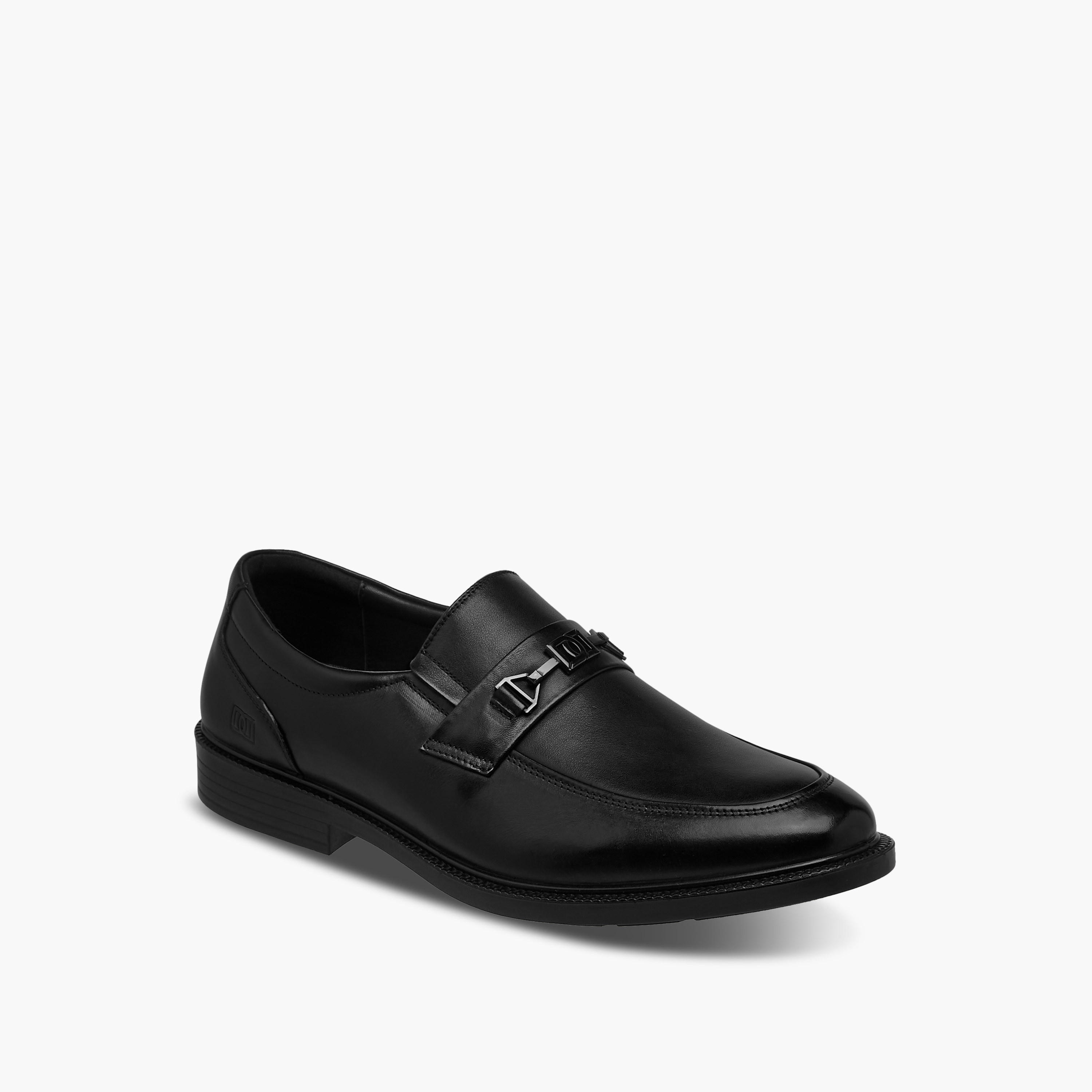 Duchini Men Solid Slip-On Leather Loafers-men-shoes-loafersandmoccasins-image-2