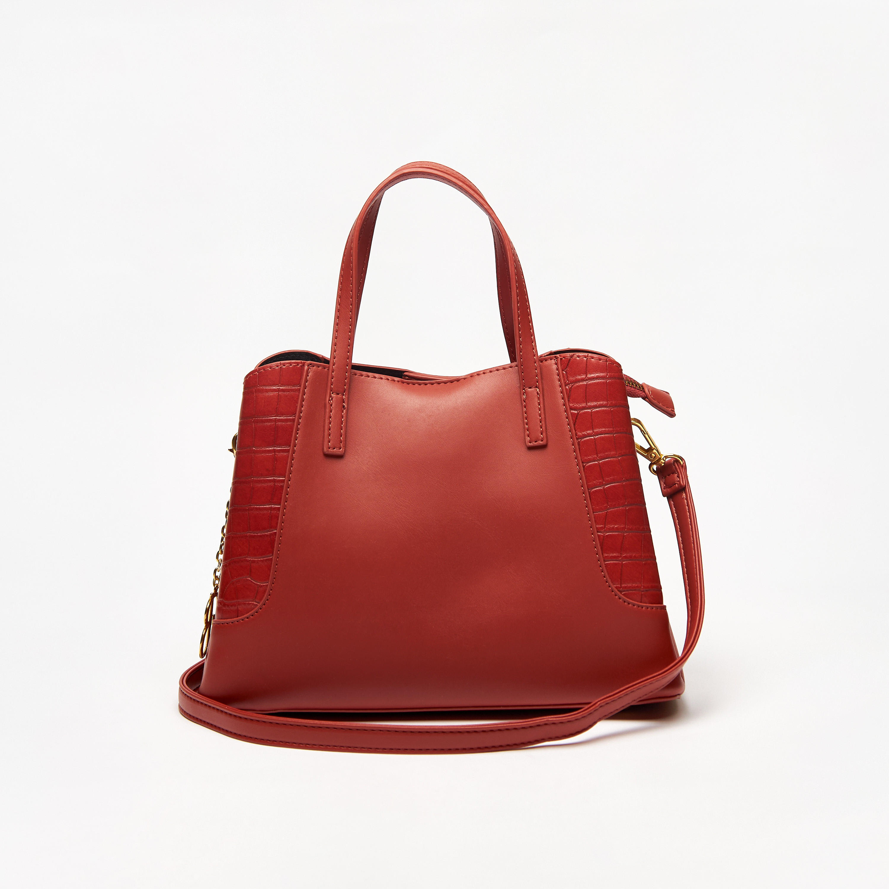 Flora Bella Solid Tote Bag with Dual Straps and Zip Closure-women-bagsandwallets-handbags-image-1