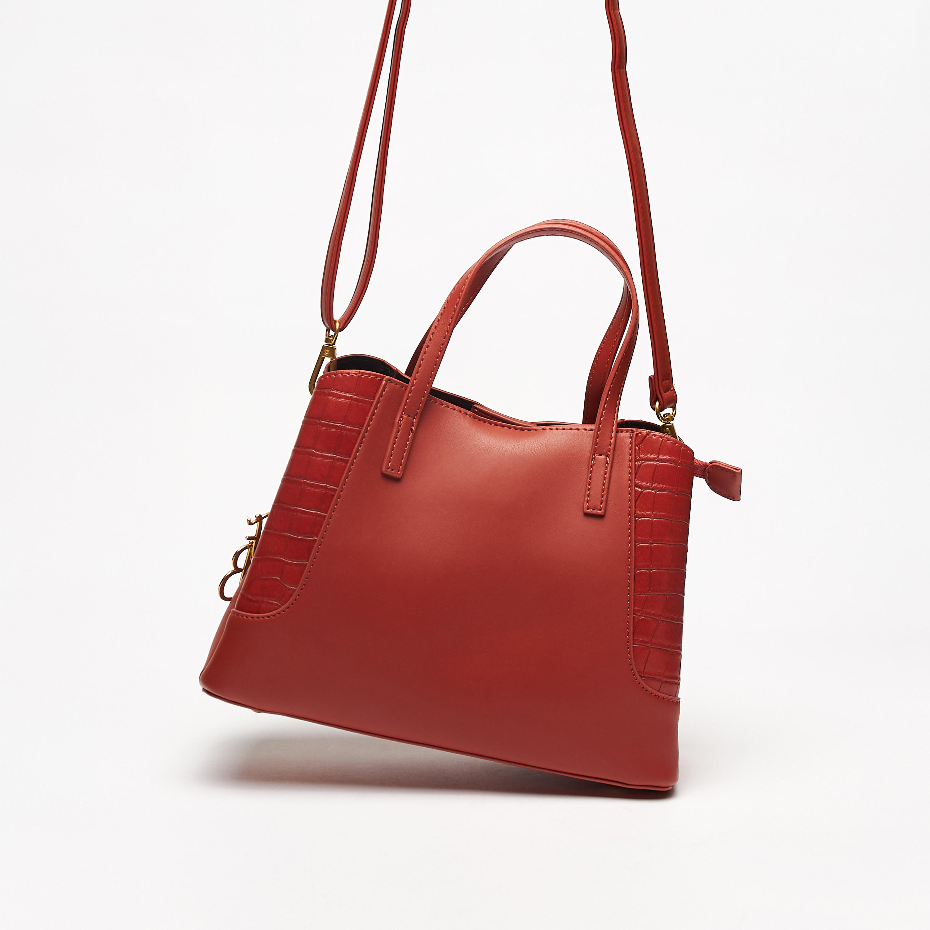 Flora Bella Solid Tote Bag with Dual Straps and Zip Closure-women-bagsandwallets-handbags-image-2
