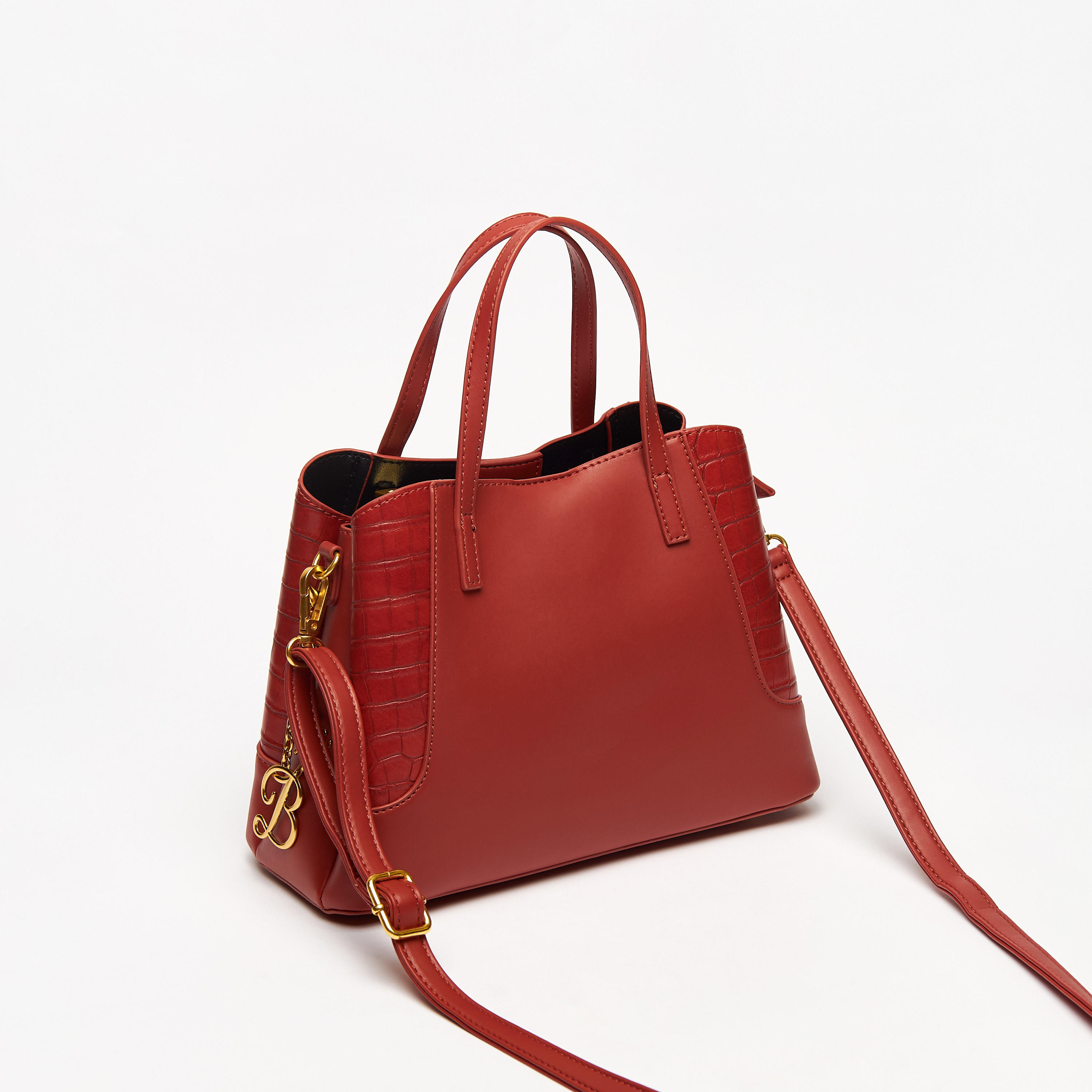 Flora Bella Solid Tote Bag with Dual Straps and Zip Closure-women-bagsandwallets-handbags-image-4