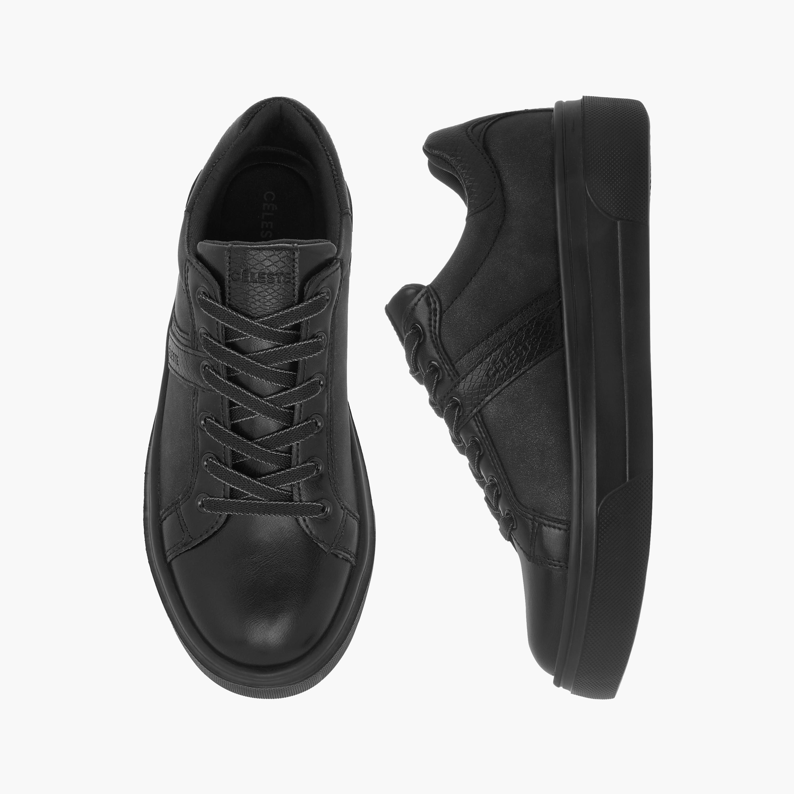 Celeste Women's Solid Lace-Up Ankle Sneakers-women-shoes-sneakers-image-1