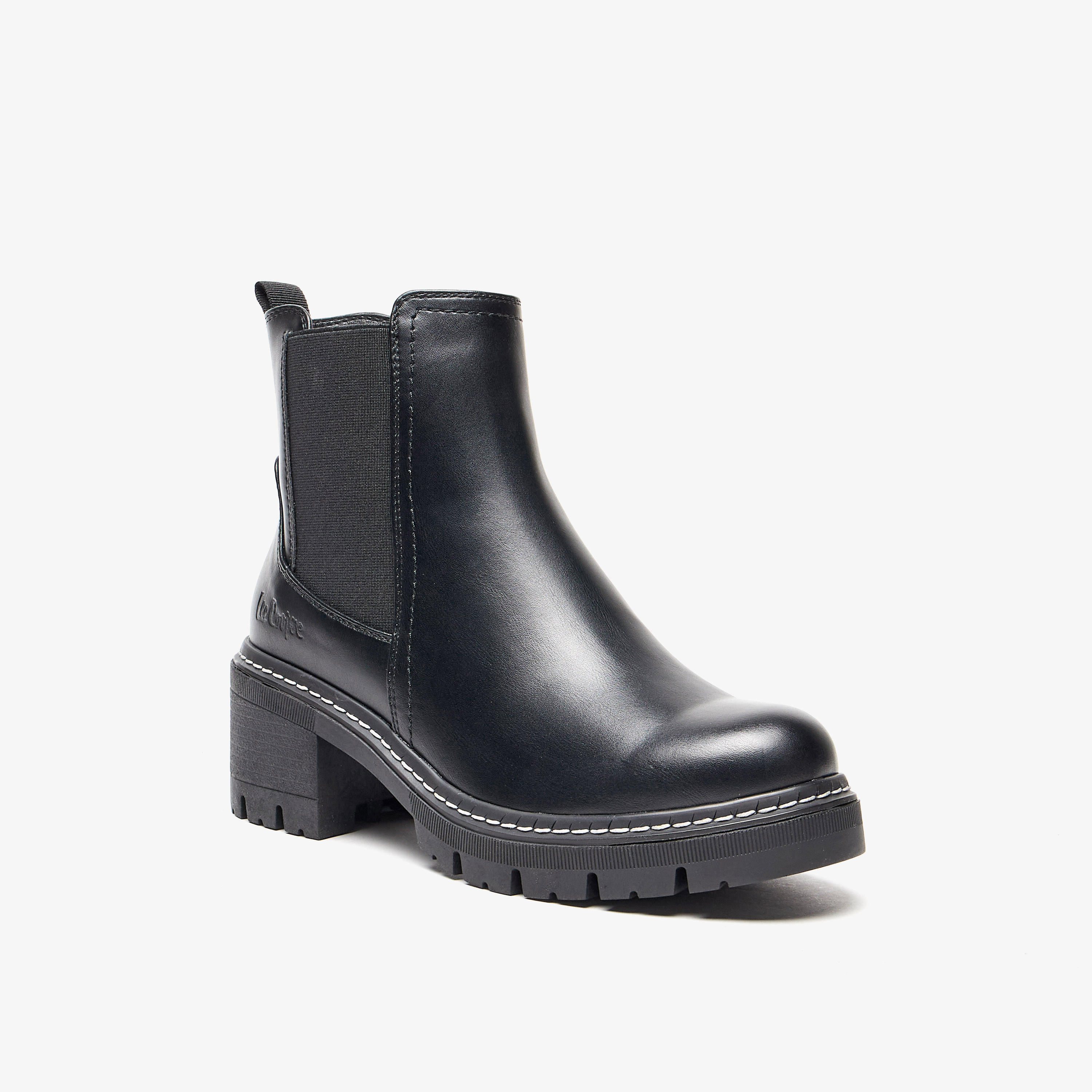 بوت بطول الكاحل سادة سهل الارتداء بسحاب إغلاق للنساء من لي كوبر-women-shoes-boots-image-6