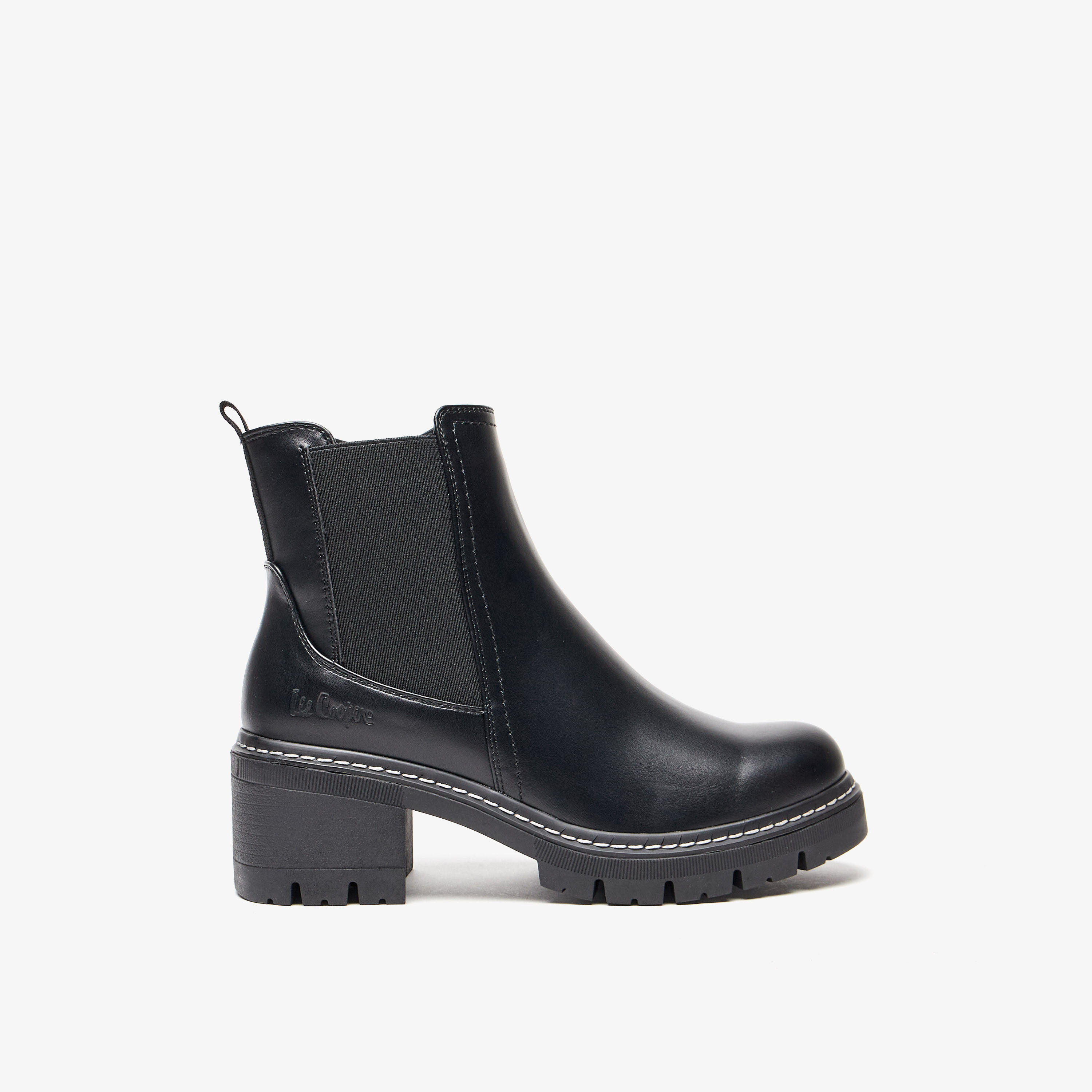 بوت بطول الكاحل سادة سهل الارتداء بسحاب إغلاق للنساء من لي كوبر-women-shoes-boots-image-3