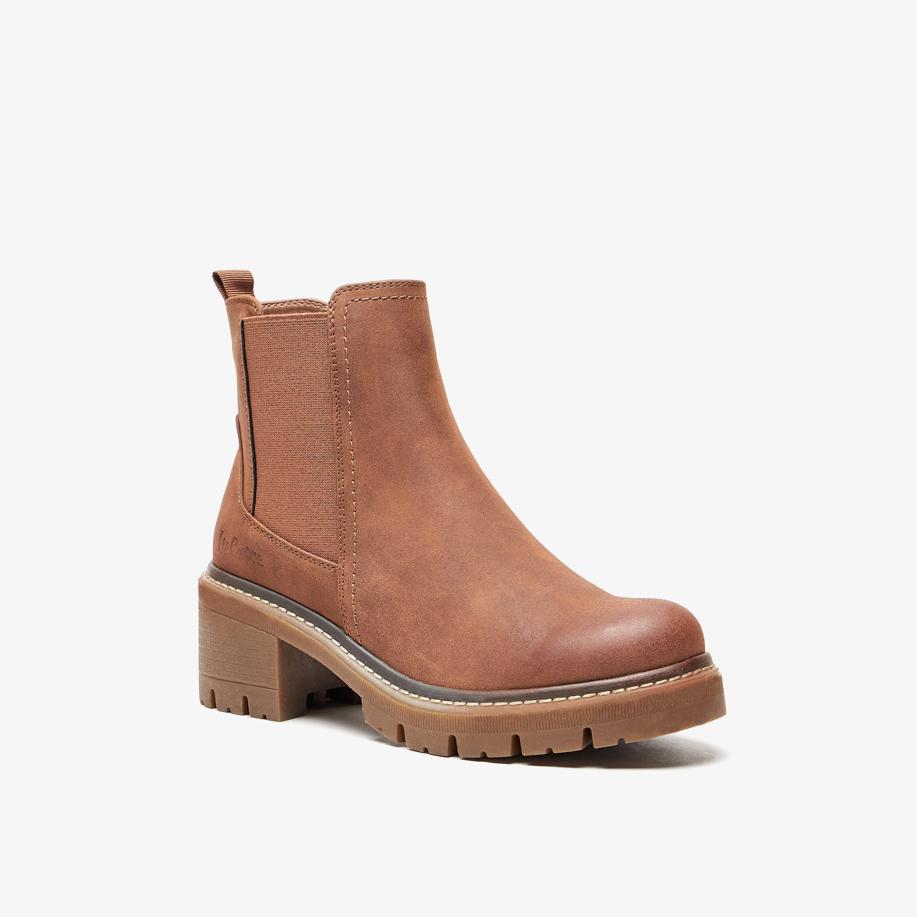 بوت بطول الكاحل سادة سهل الارتداء بسحاب إغلاق للنساء من لي كوبر-women-shoes-boots-image-1
