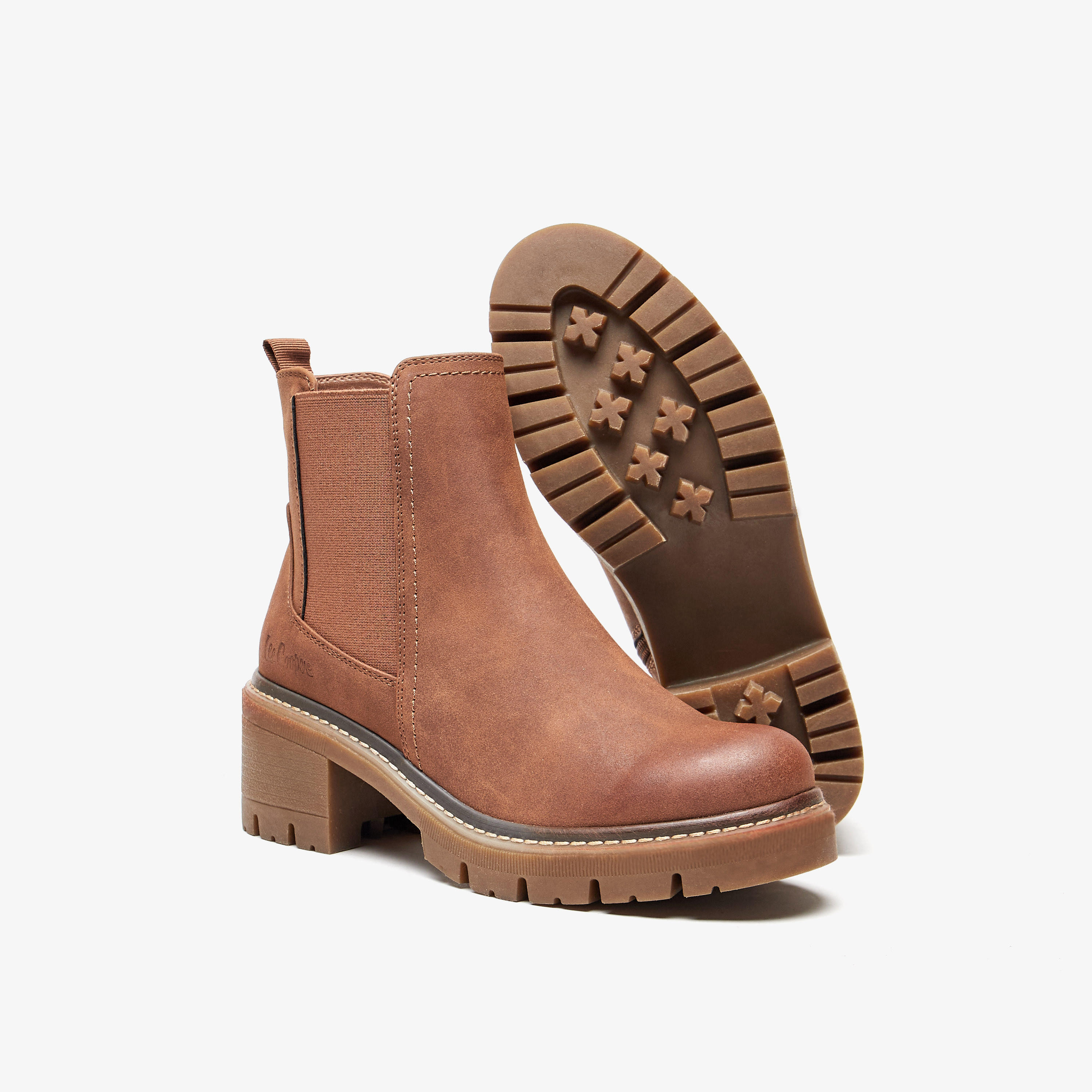بوت بطول الكاحل سادة سهل الارتداء بسحاب إغلاق للنساء من لي كوبر-women-shoes-boots-image-4