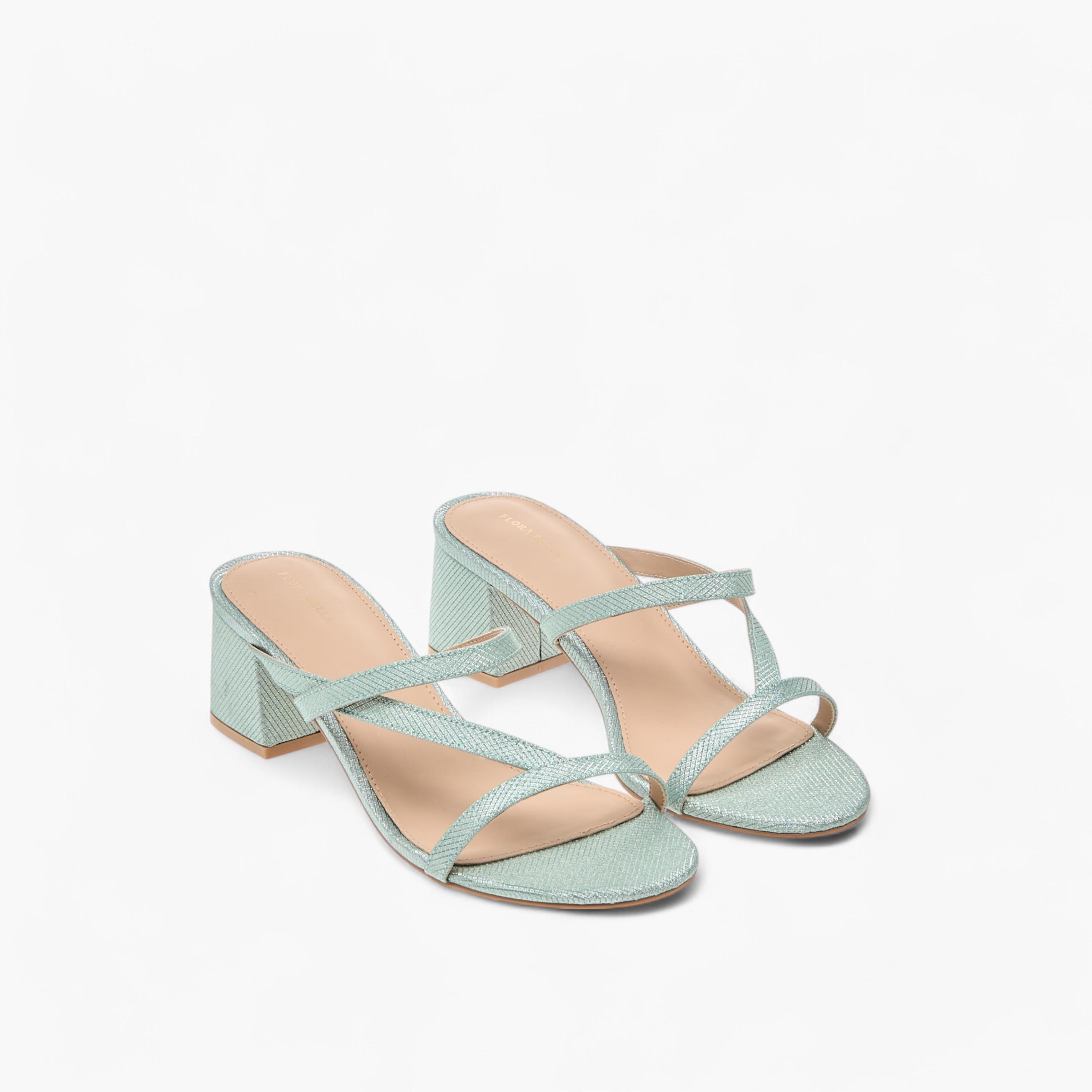Flora Bella Textured Strappy Slip-On Sandals with Block Heels-women-shoes-sandals-heeled-image-1