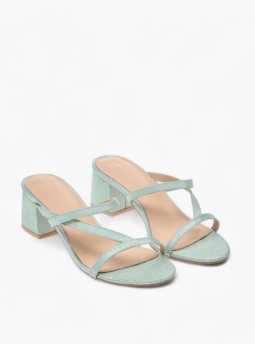 Flora Bella Textured Strappy Slip-On Sandals with Block Heels-women-shoes-sandals-heeled-image-1