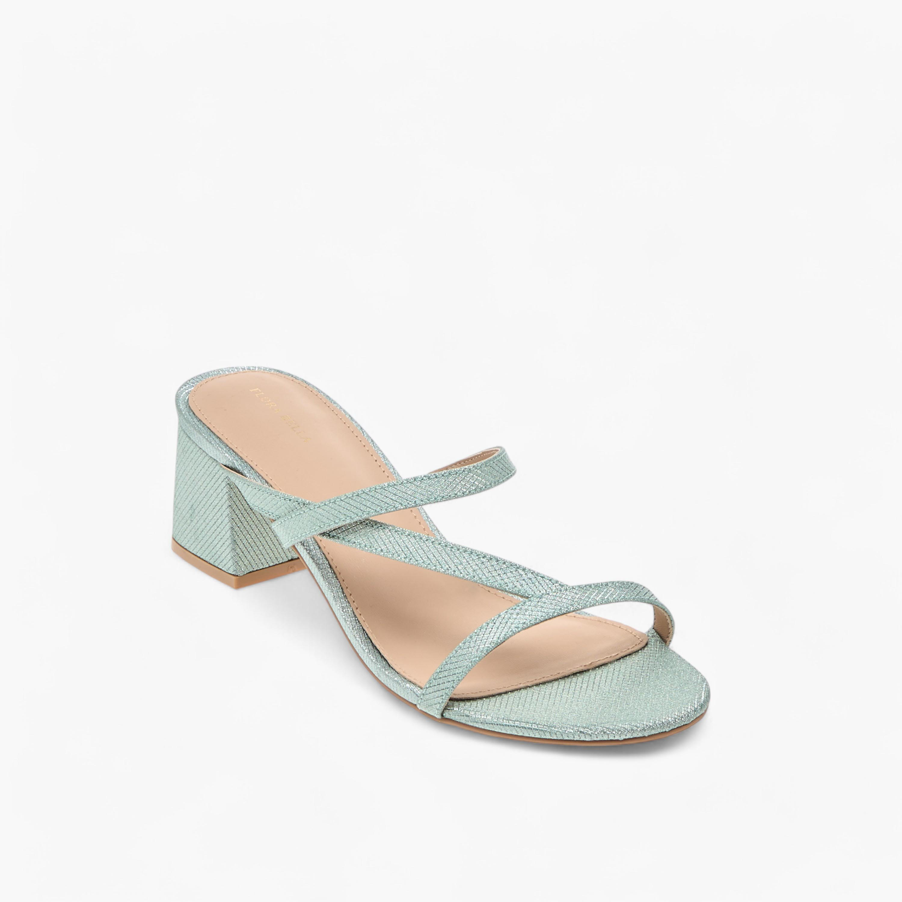Flora Bella Textured Strappy Slip-On Sandals with Block Heels-women-shoes-sandals-heeled-image-2