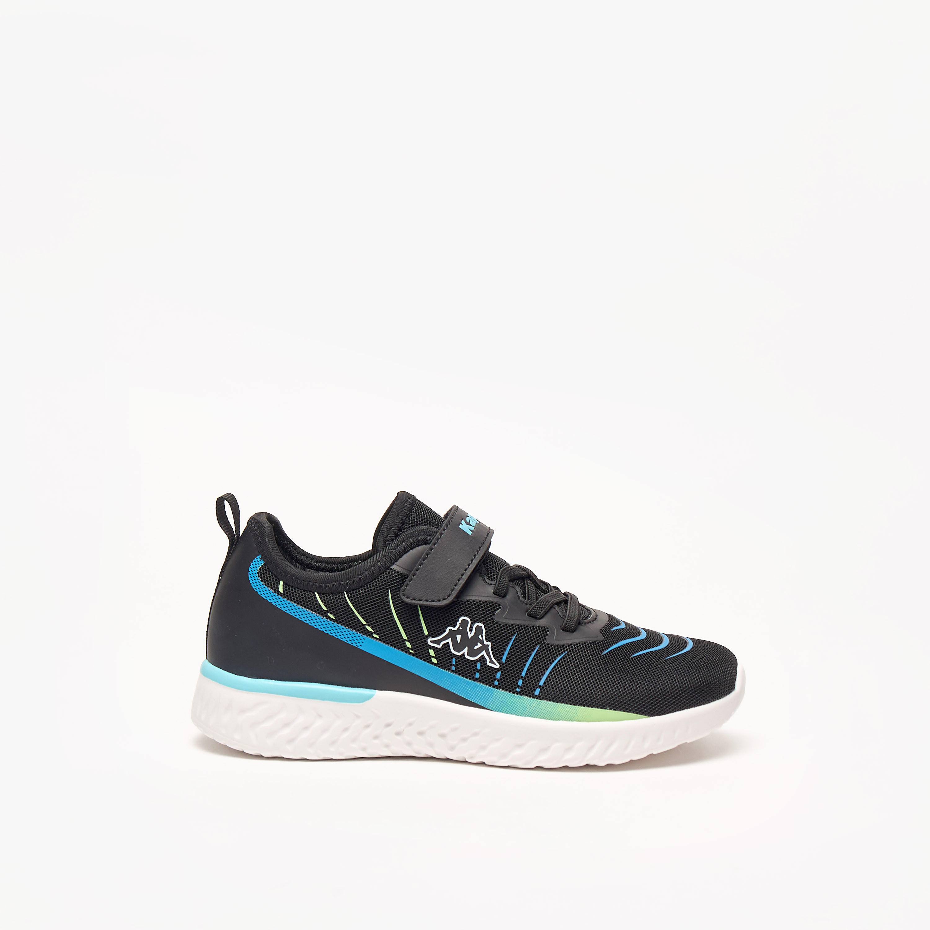 Kappa Kids' Logo Detail Sports Shoes with Hook and Loop Closure-boys-shoes-sneakers-image-3