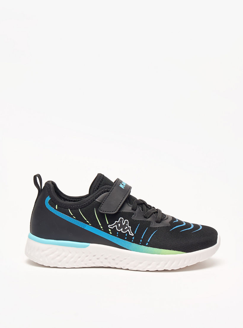 Kappa Kids' Logo Detail Sports Shoes with Hook and Loop Closure-boys-shoes-sneakers-image-3